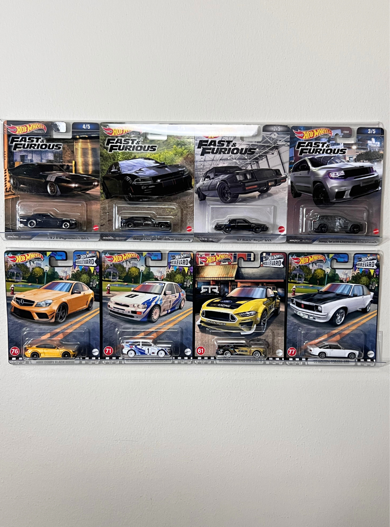 Toy Wrangler Adjustable Display Shelf for Diecast Cars, Comic Books, Pokemon card, Action Figures, Dolls, Record Album Covers, Photos, Poster and More