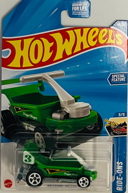 Hot Wheels Draggin' Wagon Green 88/250 Ride-ons 3/5 3+ Years