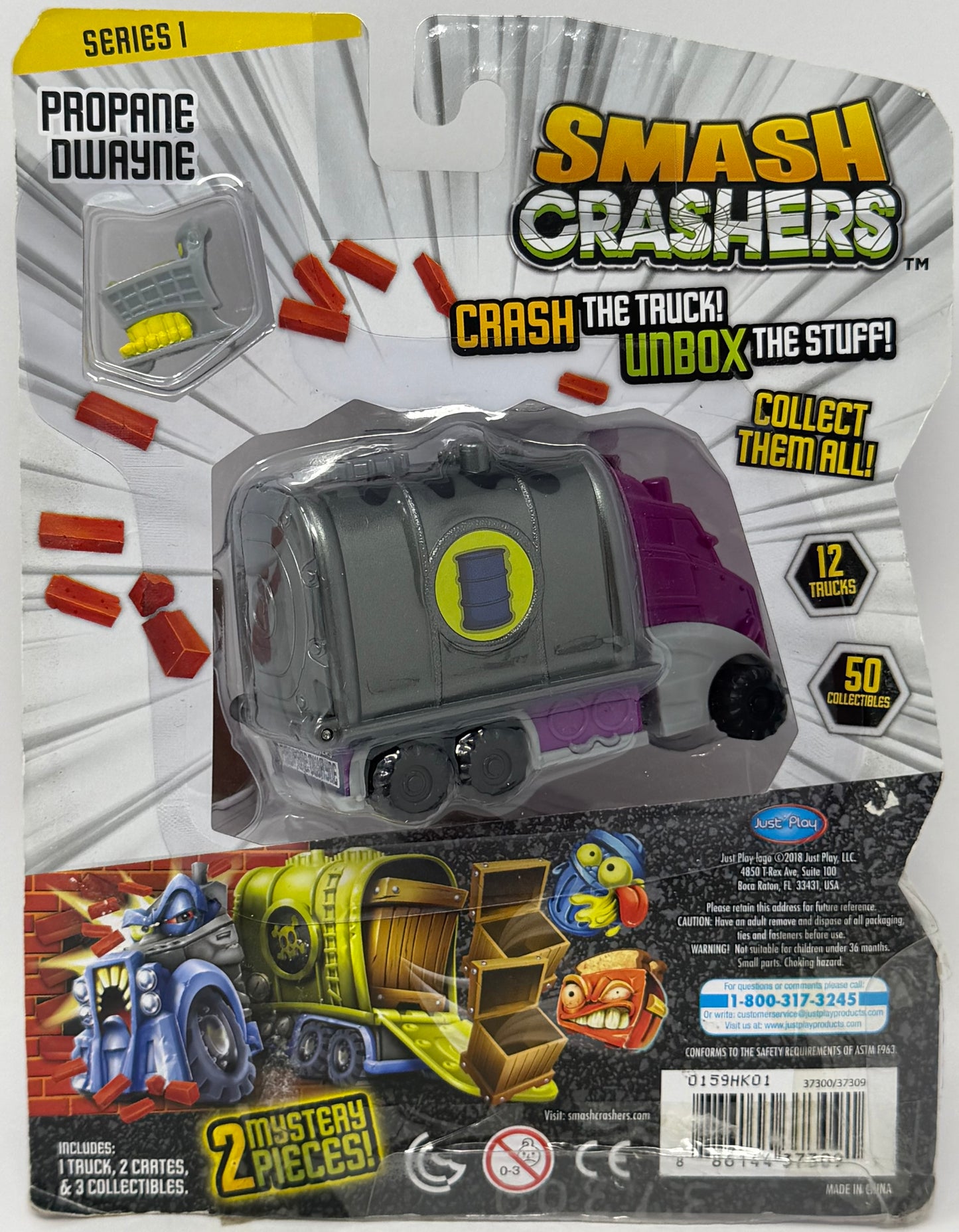 Smash Crashers Propane Dwayne Series 1 w/ Two Mystery Pieces