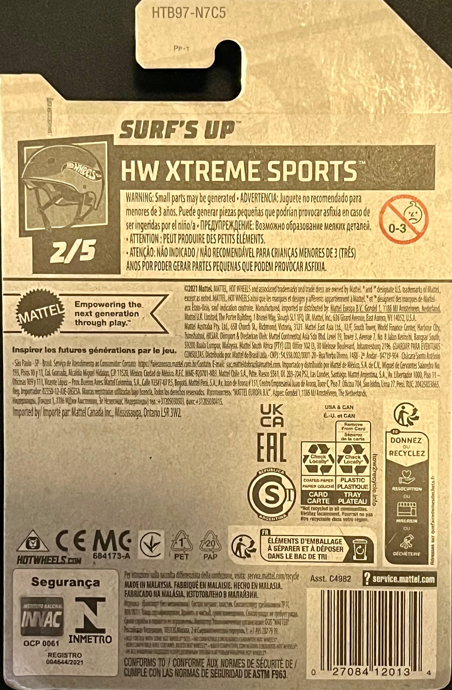 Hot Wheels Surf’s Up Green 17/250 Xtreme Sports 2/5