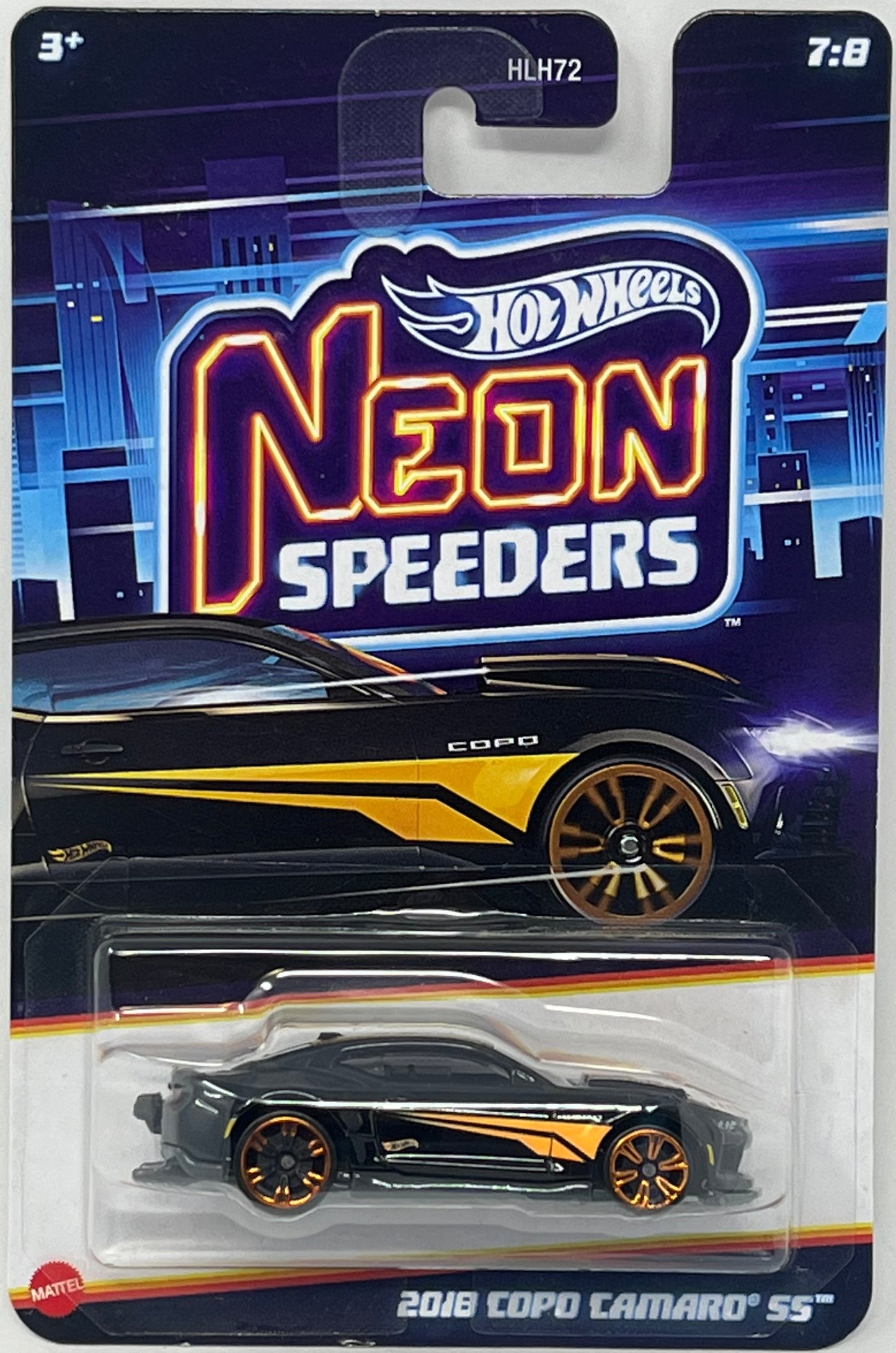 Hot Wheels Neon Speeders 2018 COPO Camaro SS 7:8