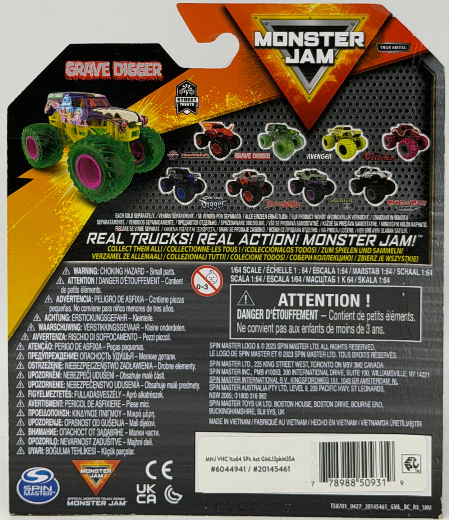 Monster Jam Grave Digger Die-Cast 1:64 Scale Monster Truck Series 35