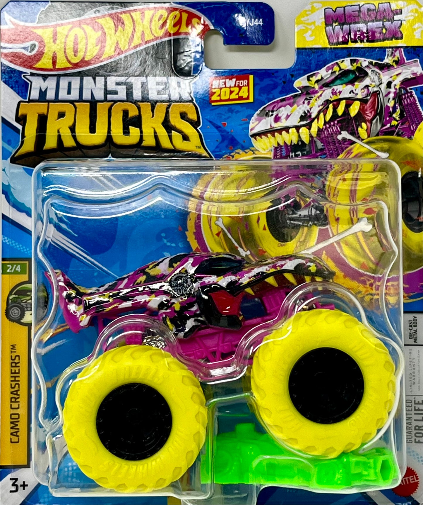 Hot Wheels Monster Trucks Camo Crashers 2/4 Mega-Wrex