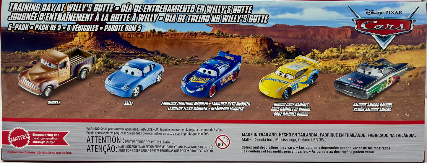 Disney Pixar Cars Training Day at WIlly's Butte Die Cast Car 5-Pack Metal Series