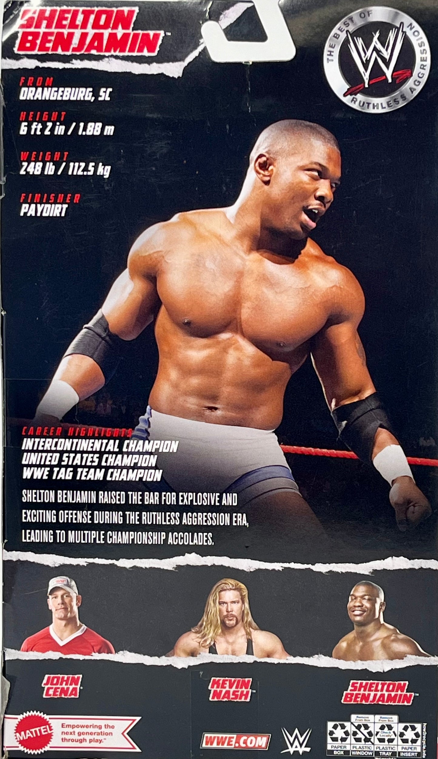 WWE ELITE Ruthless Aggression Shelton Benjamin With Ladder & Hands