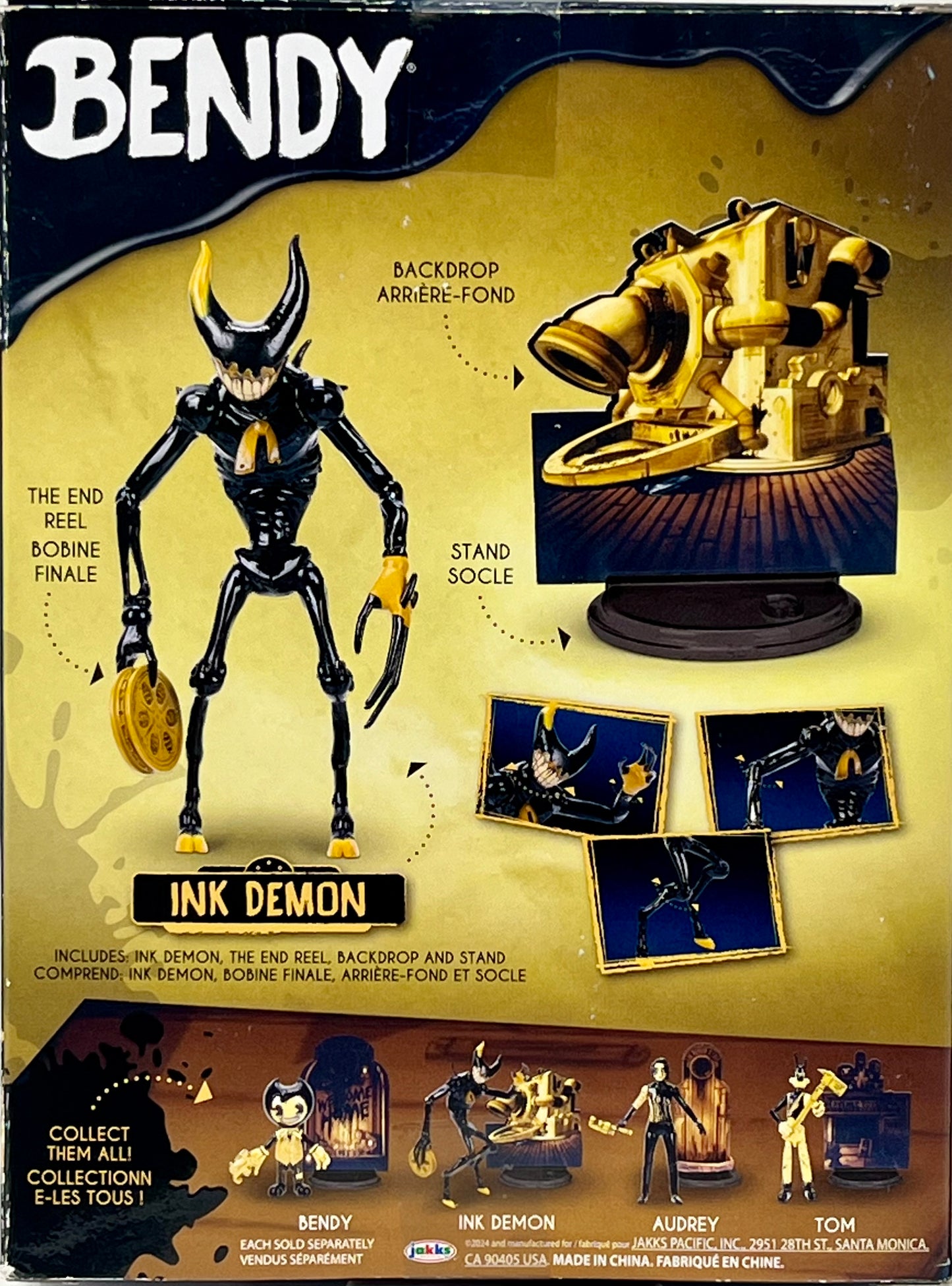Bendy & The Ink Machine 5” - Ink Demon With End Reel Action Figure Jakks