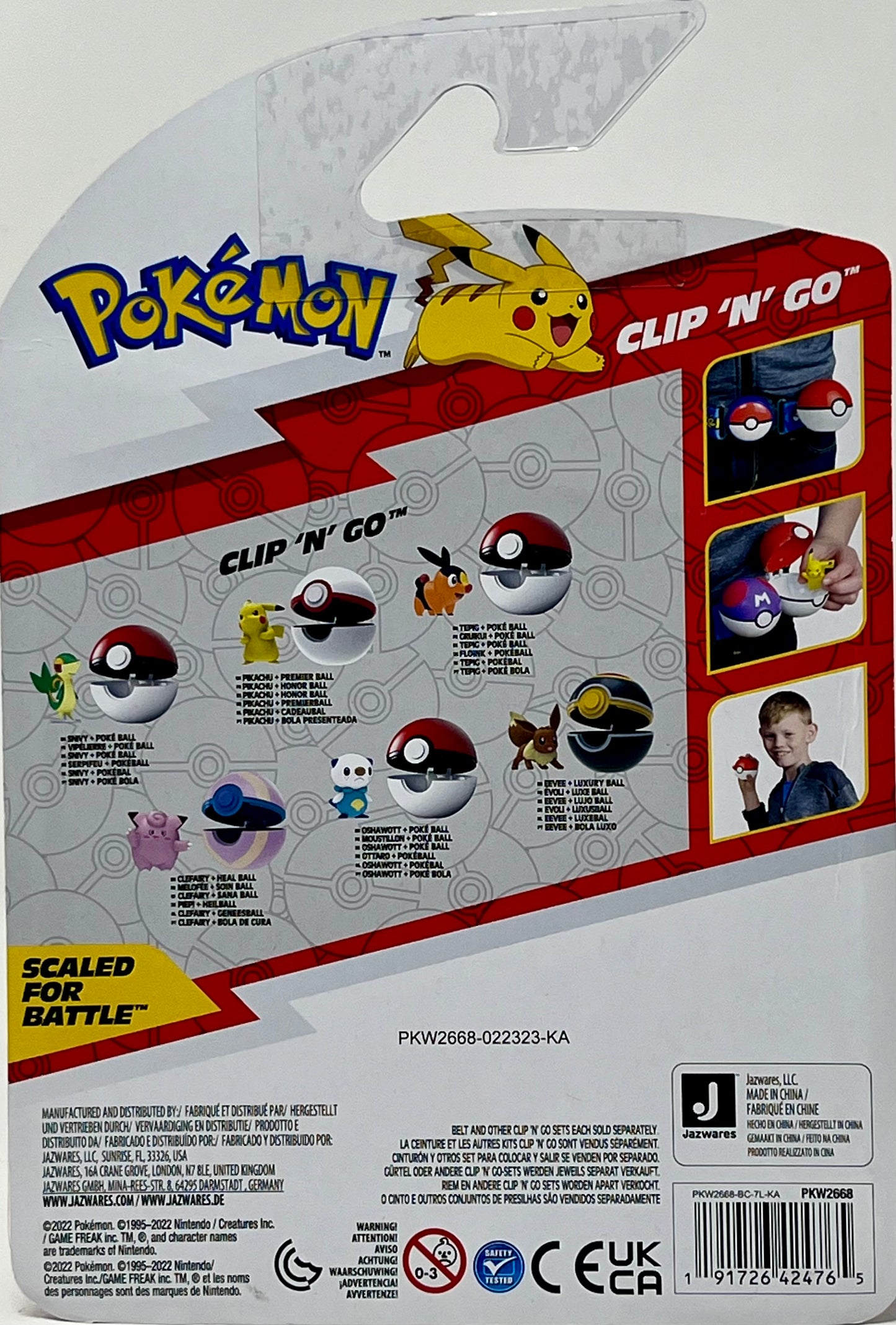 Pokemon Clip `N` Go - Snivy & Poke Ball (PKW2668)