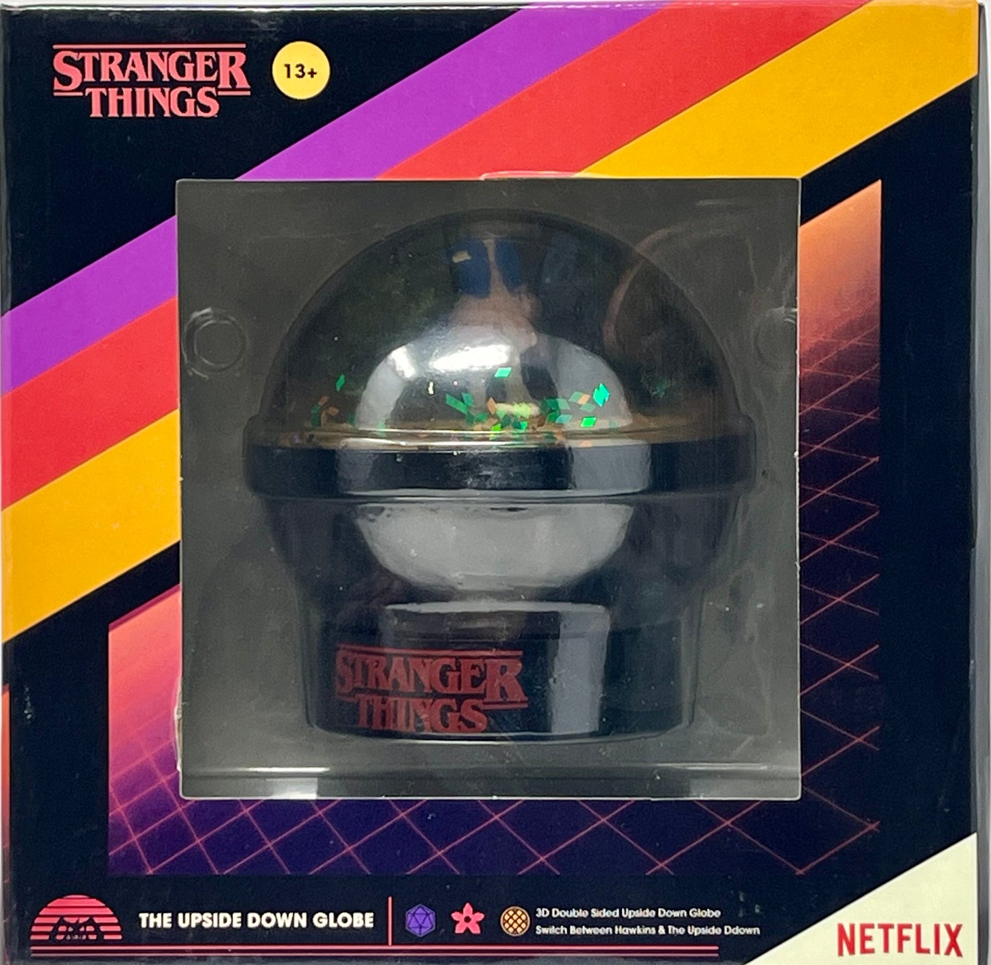 Netflix Stranger Things Double Sided Upside Down Snow Globe Eleven & Demogorgon