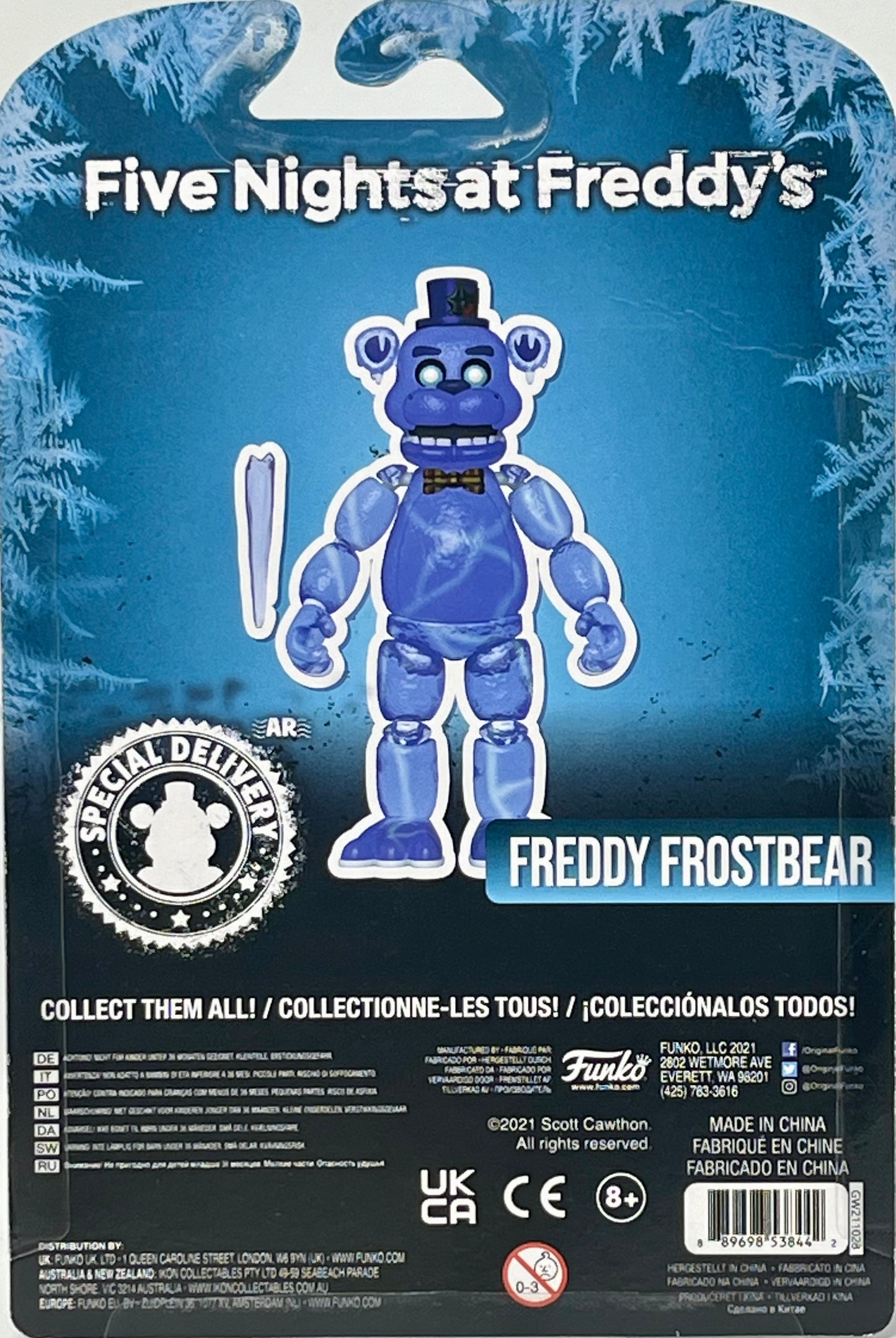 Five Nights At Freddys Freddy Frost Bear Walmart Exclusive Holiday Figure