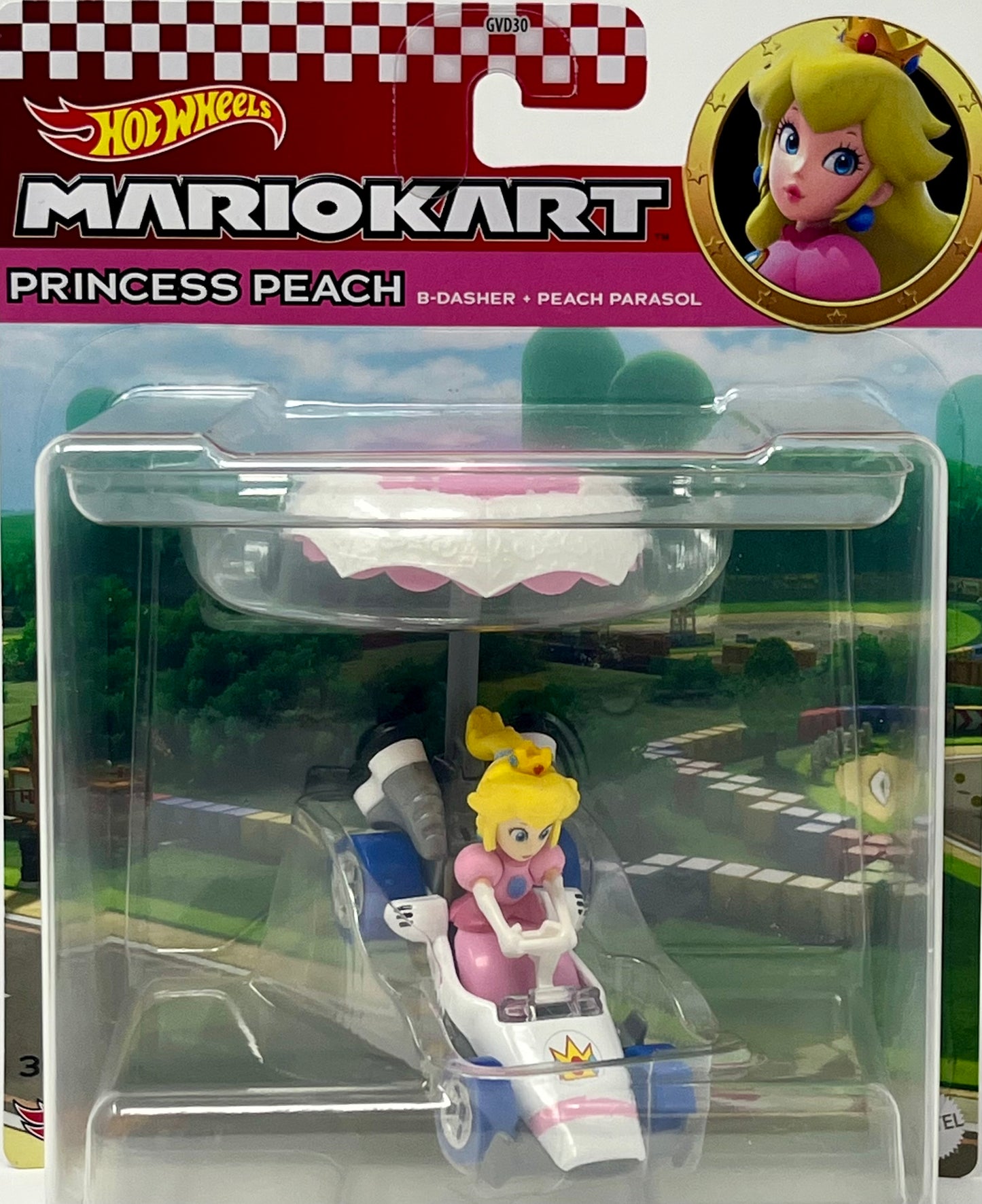 Hot Wheels Mario Kart Peach B-Dasher Peach Parasol