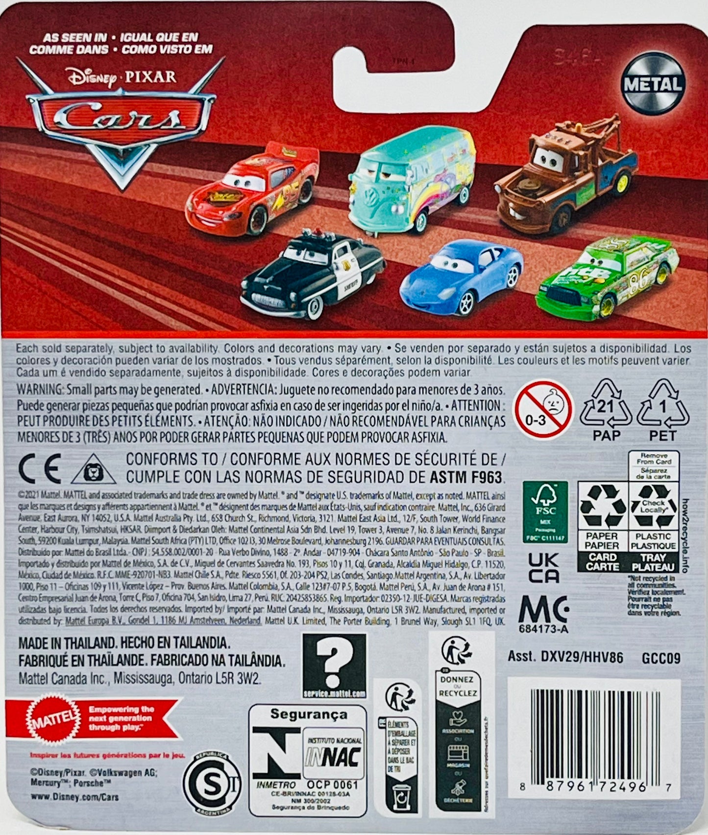 Disney Pixar Cars HAUL INNGAS RETREAD Metal