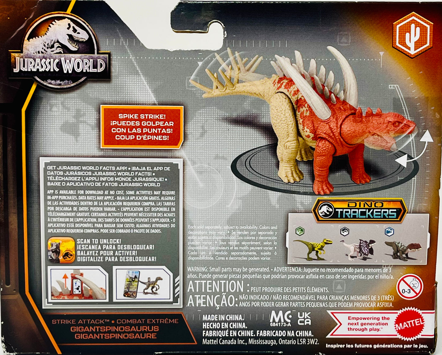 Jurassic World Gigantspinosaurus Stegosaurus Dino Trackers Dinosaur