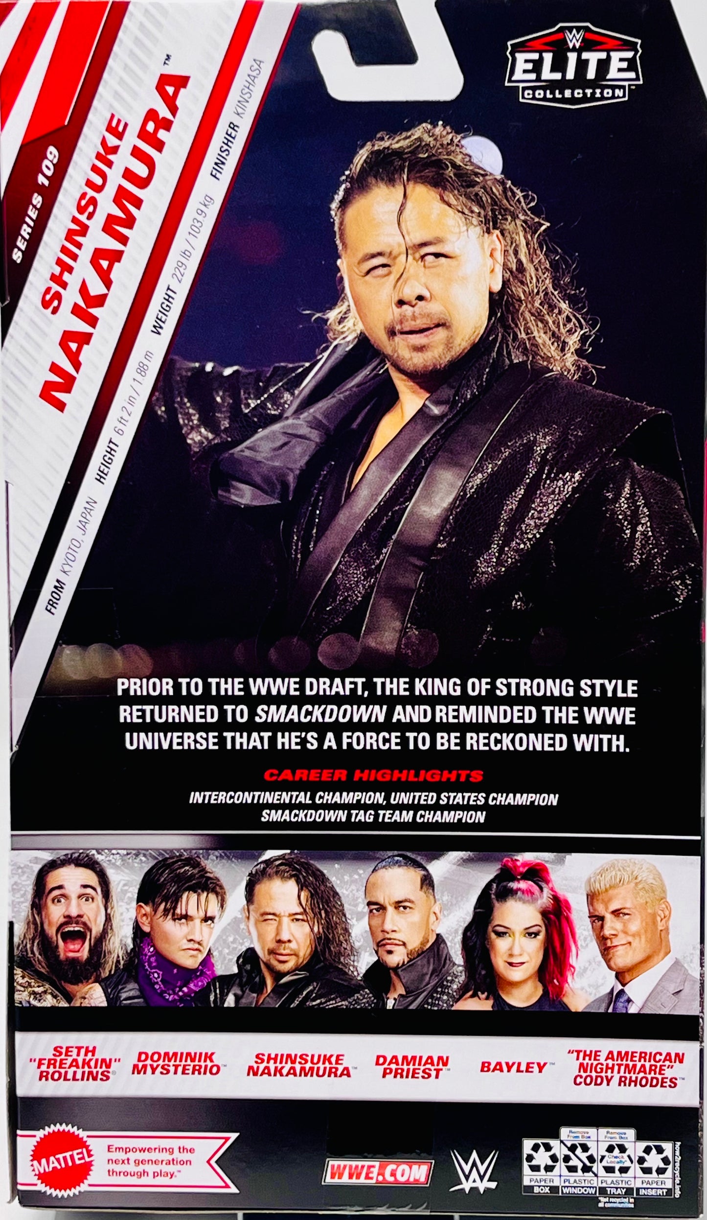 WWE Elite Action Figures Shinsuke Nakamura Series 109