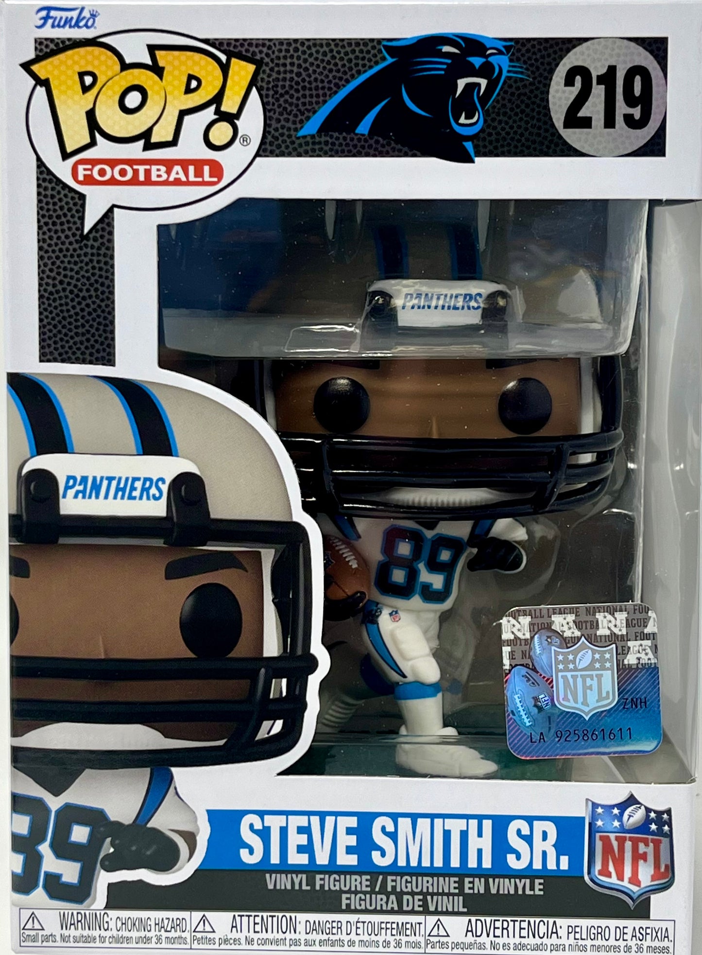 Funko Pop NFL Steve Smith Sr. Carolina Panthers #89 W/Protector NFL Certified