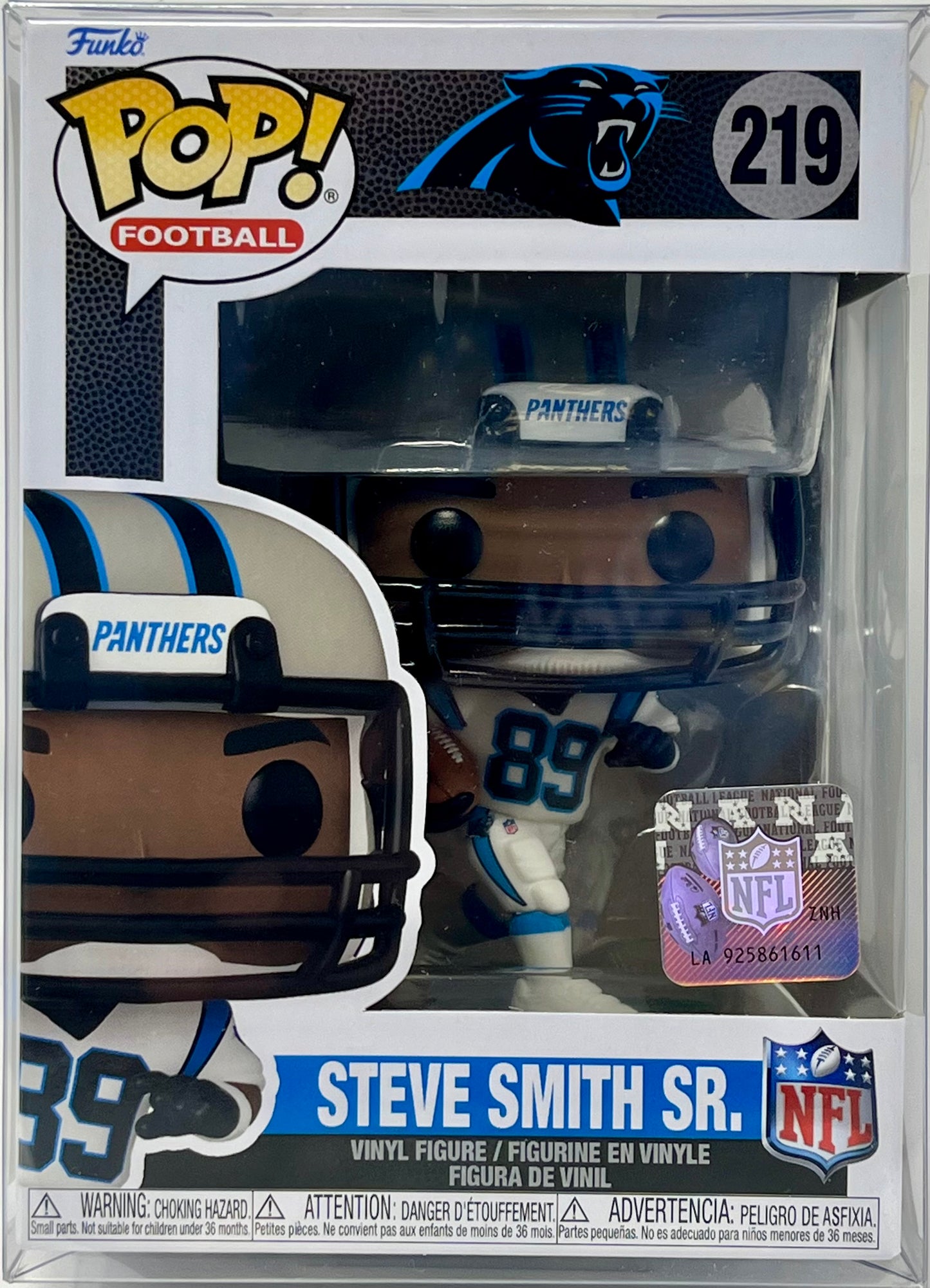 Funko Pop NFL Steve Smith Sr. Carolina Panthers #89 W/Protector NFL Certified