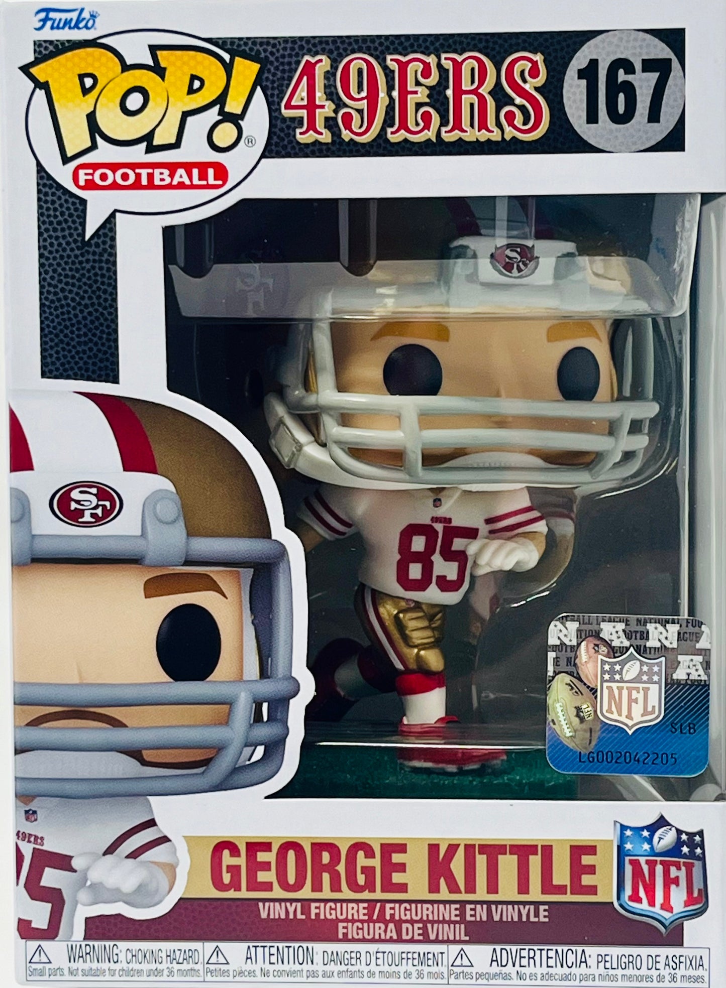 Funko Pop! NFL George Kittle San Francisco 49ers #167 W/Protector