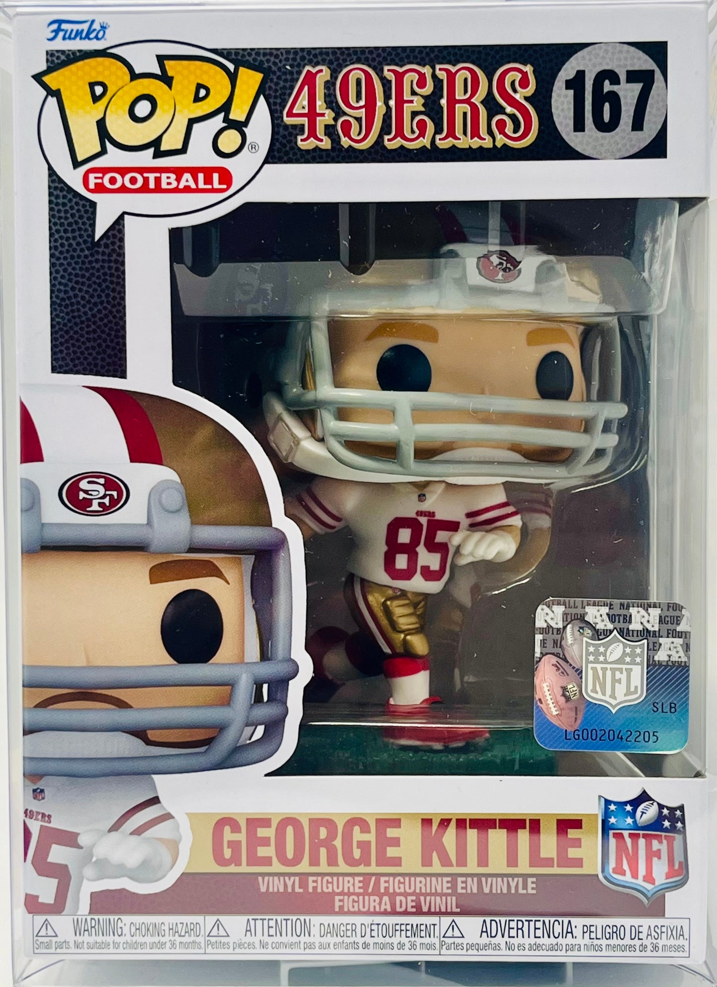 Funko Pop! NFL George Kittle San Francisco 49ers #167 W/Protector
