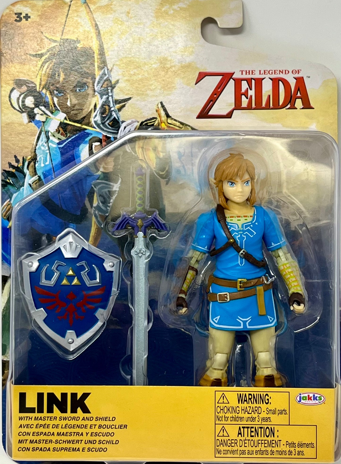 Legend of Zelda: Link w/ Master Sword & Hylian Shield 4" Figure