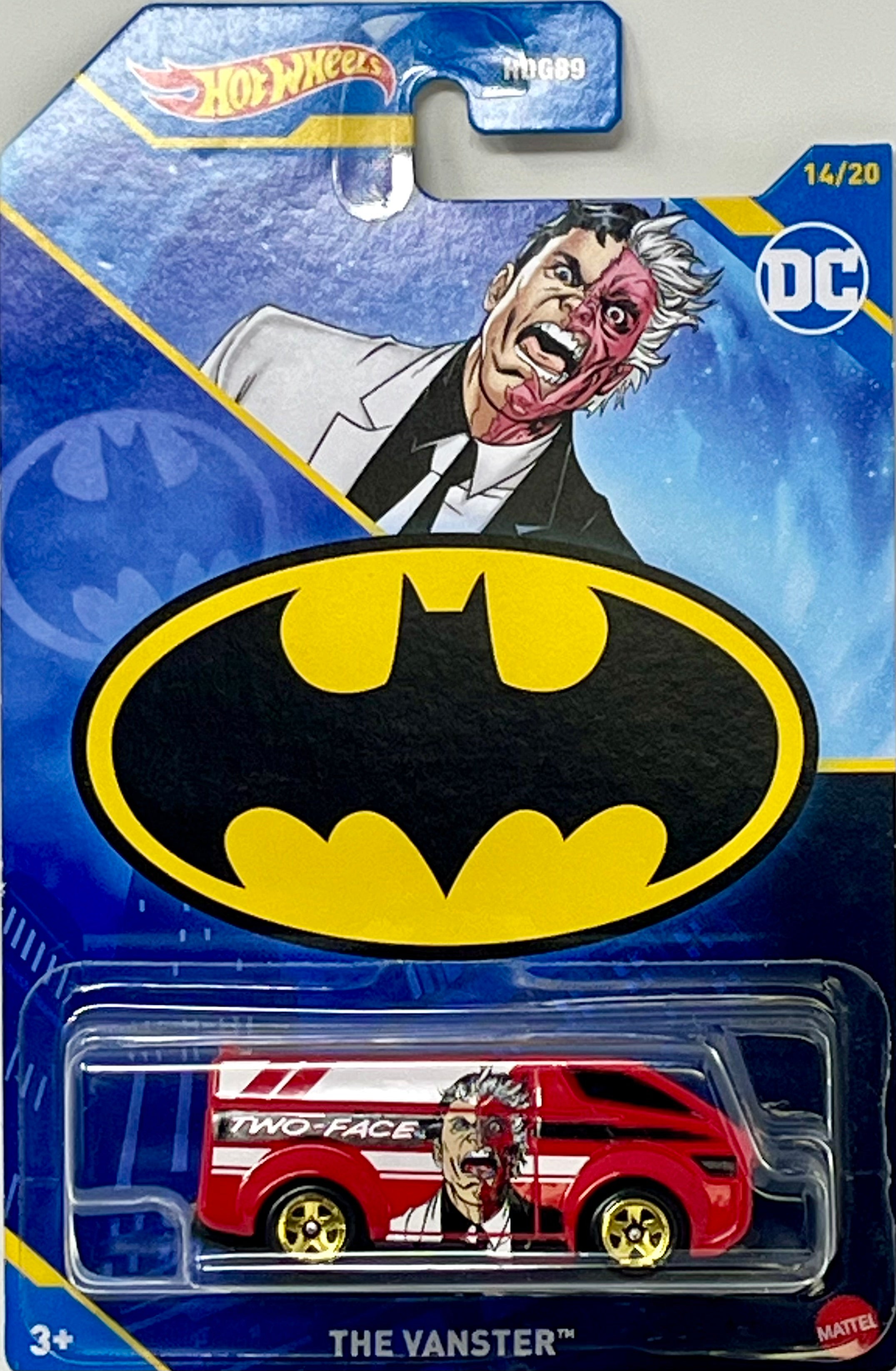 Hot Wheels Batman Two Face The Vanster DC 14/20 Metal Diecast – Toy ...