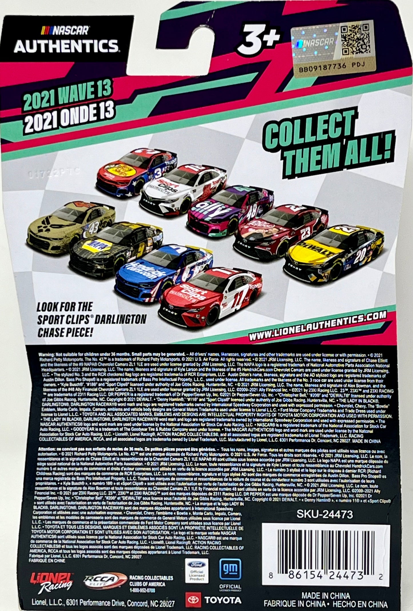 NASCAR Authentics Alex Bowman #48 Ally 1/64 Diecast 2021 Wave 13