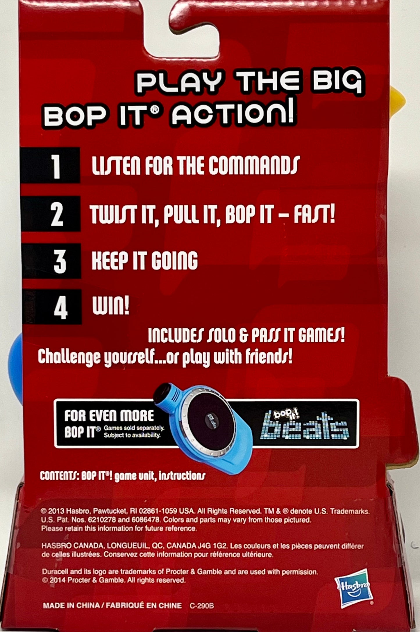 Hasbro Gaming Bop It Micro Mini Series BOP-IT GAME Travel Size Fun Solo Pass