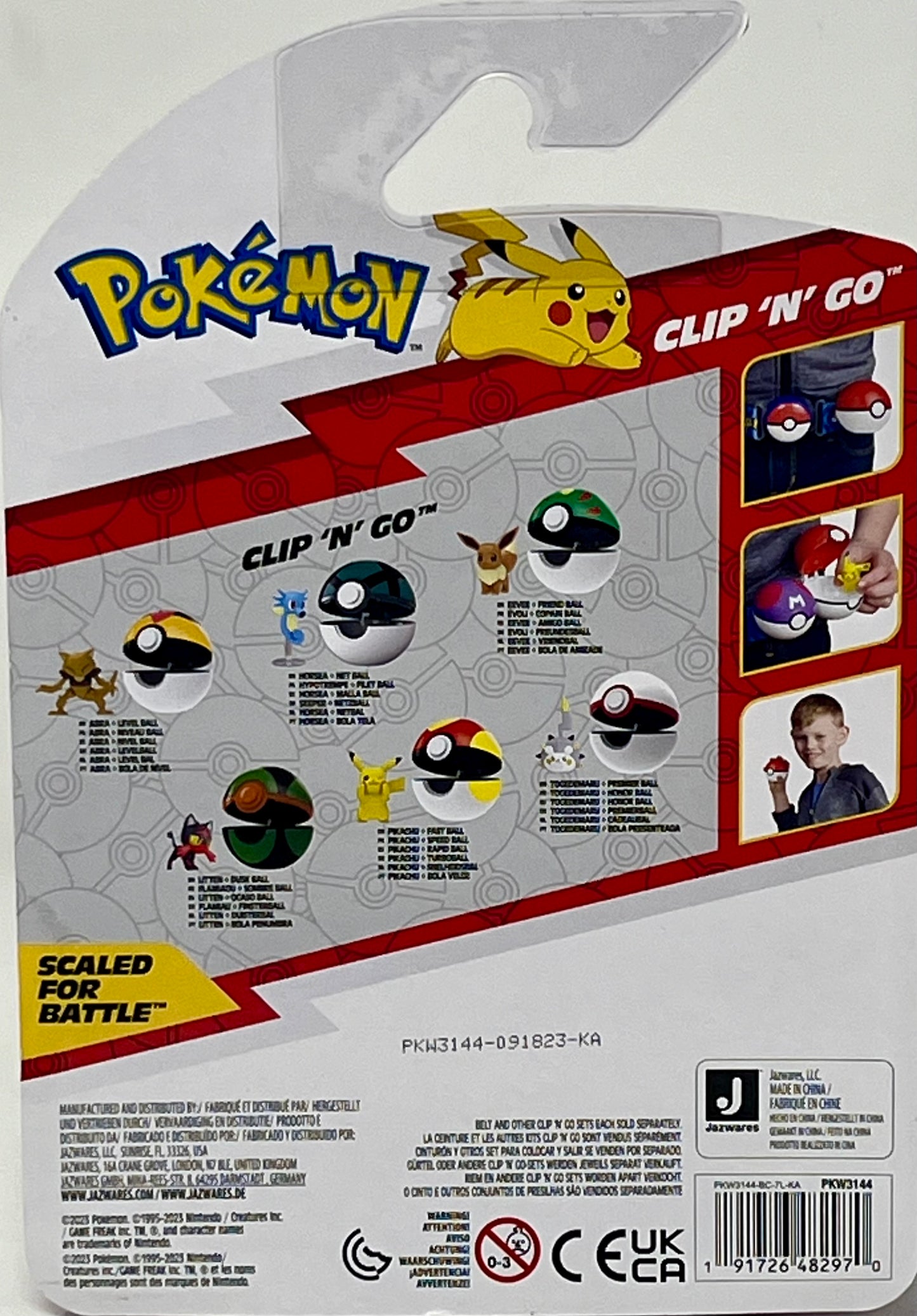 Pokemon Clip ‘N’ Go Abra Battle Figure with Level Ball