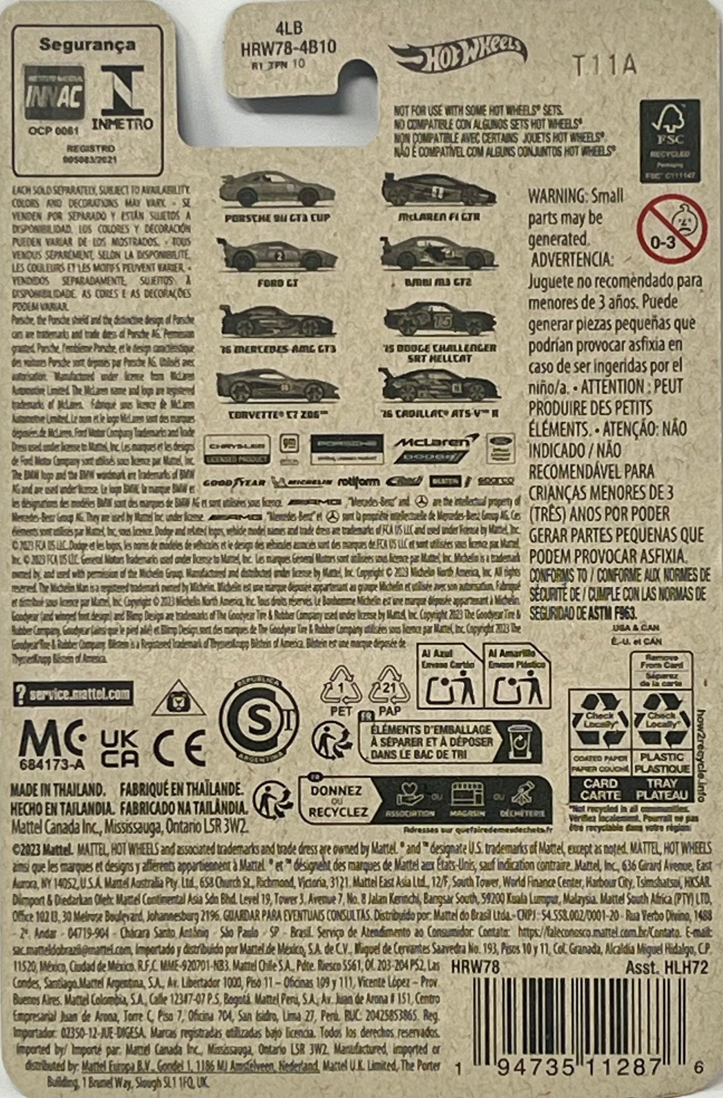 Hot Wheels Neon Speeders 4/8 BMW M3 GT2 Orange