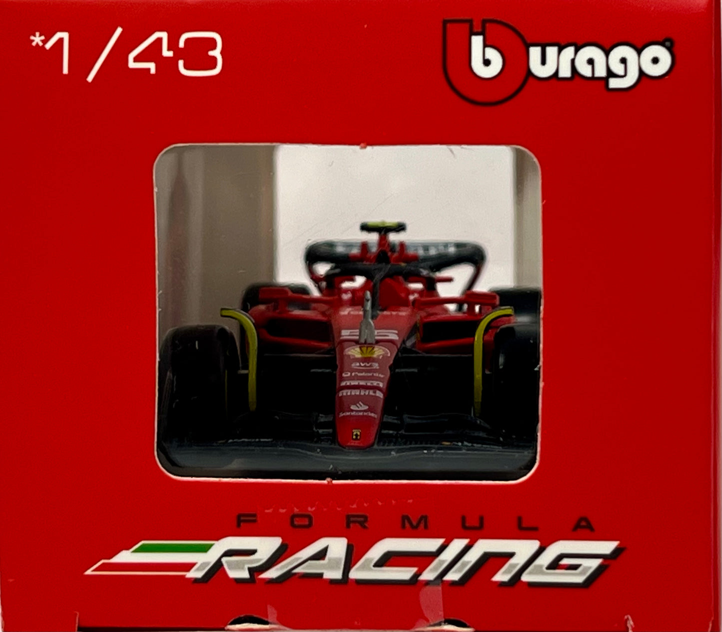 Bburago Formula Racing Ferrari SF-23 #55 Carlos Sainz 1/43 Scale
