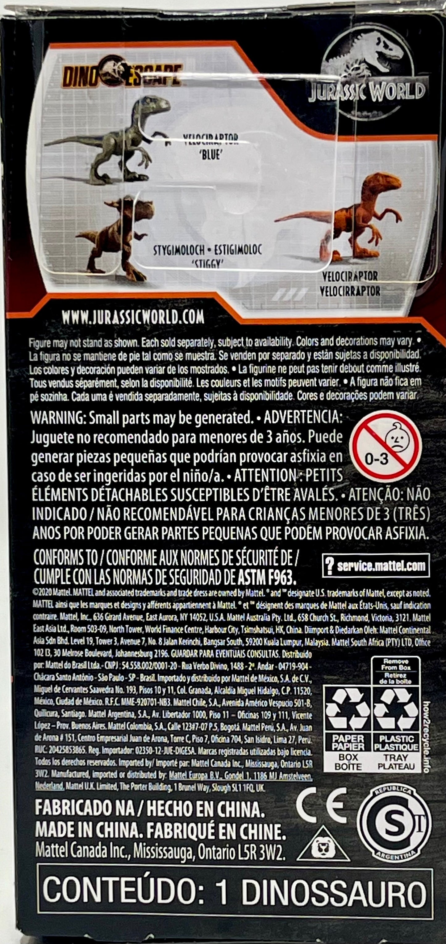 Jurassic World Tyrannosaurus Rex 6" Dino Rivals Mini-Figure