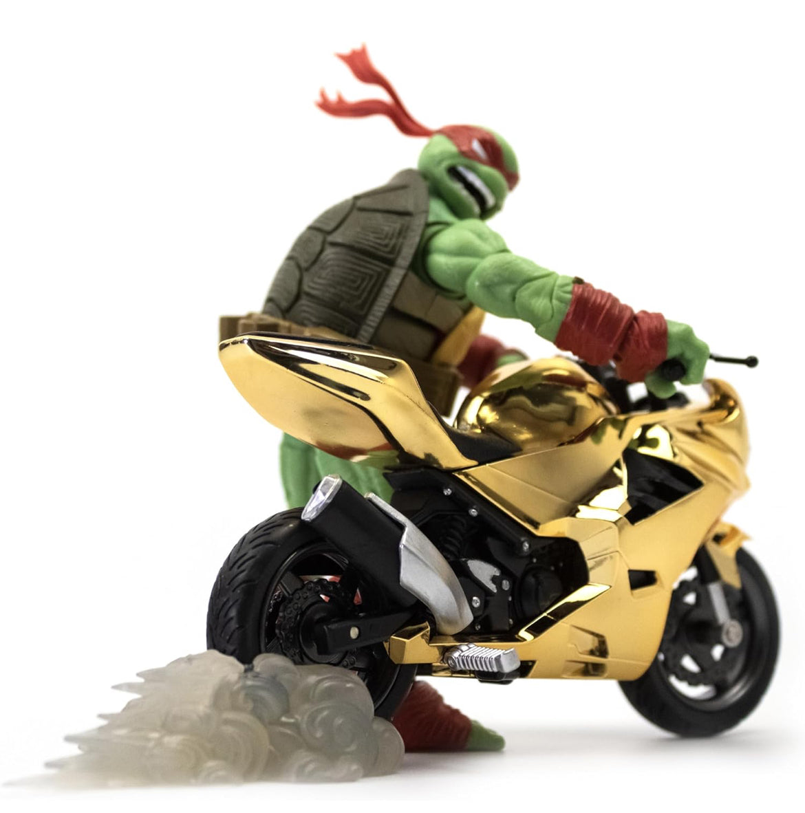 Teenage Mutant Ninja Turtles BST AXN Raphael with Motorcycle