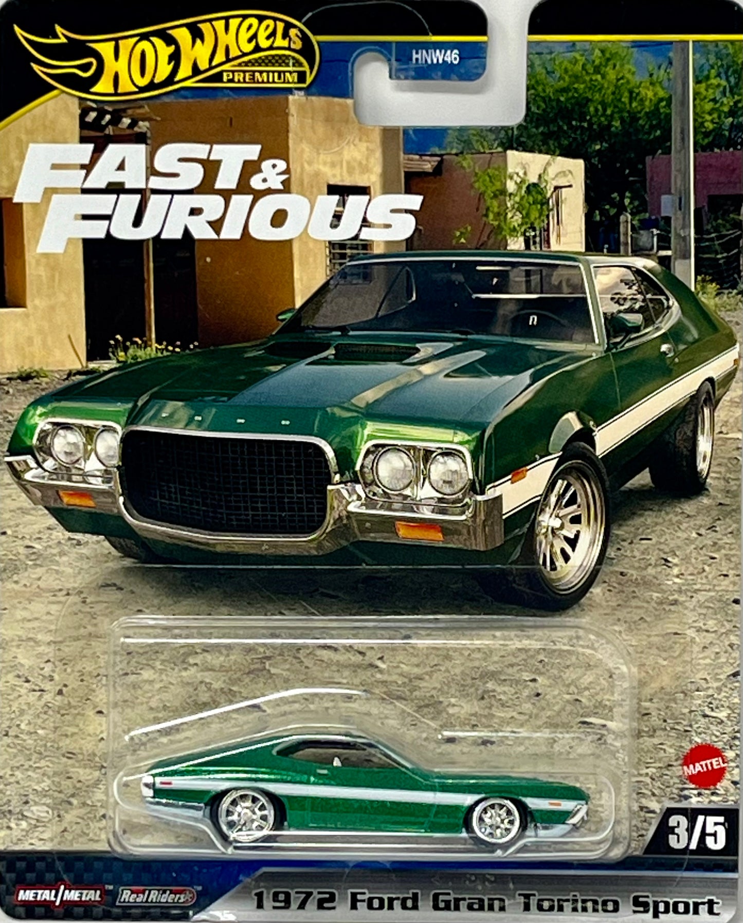 Hot Wheels Fast & Furious - '72 Ford Gran Torino Sport 1972 Grand 3/5