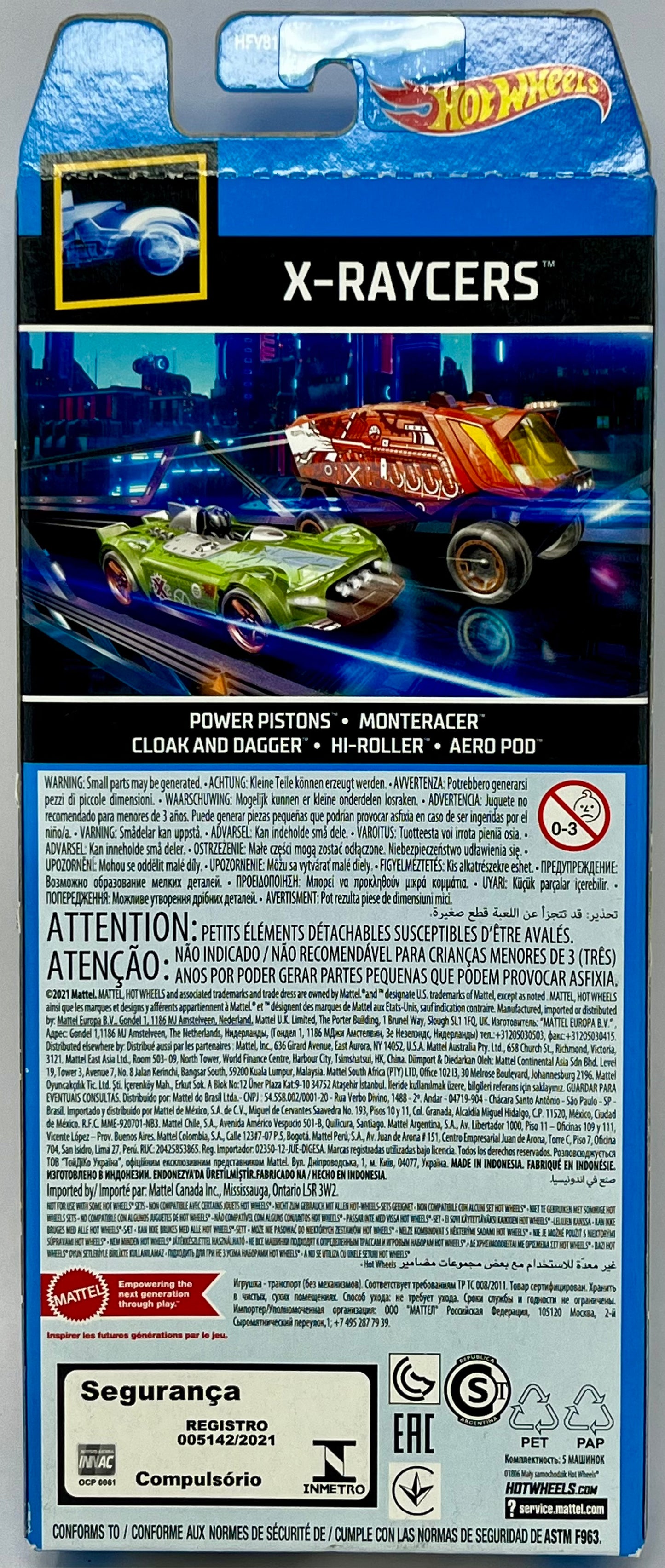 Mattel Hot Wheels 2021 5 Pack X-Raycers HFV81