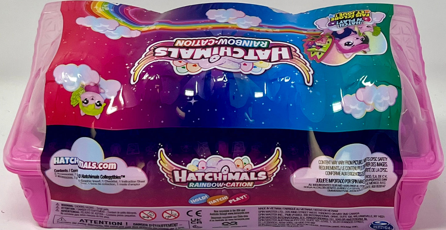 Hatchimals CollEGGtibles, Rainbow-cation Wolf Family Carton with Surprise Playset, 10 Characters, 2 Accessories, Kids Toys for Girls