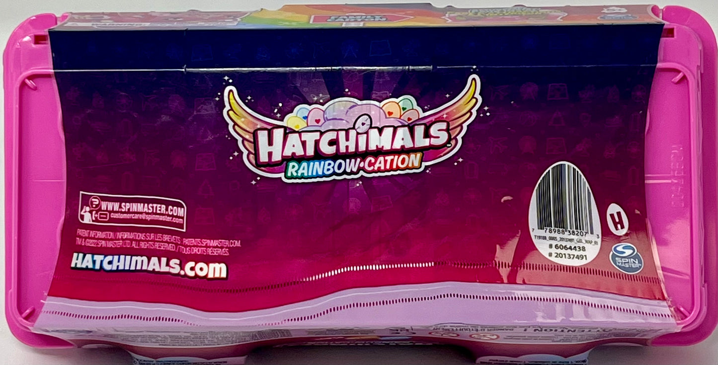 Hatchimals CollEGGtibles, Rainbow-cation Wolf Family Carton with Surprise Playset, 10 Characters, 2 Accessories, Kids Toys for Girls