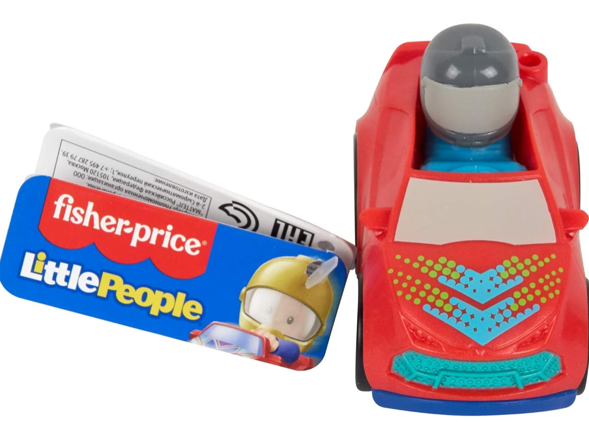 Fisher Price Little People Red Race Car