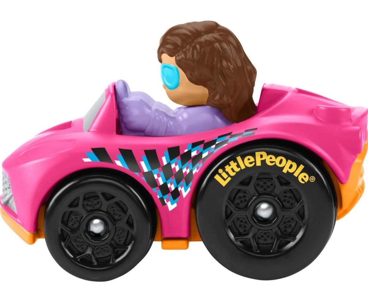 Fisher Price Little People Cars, Pink and Orange Car