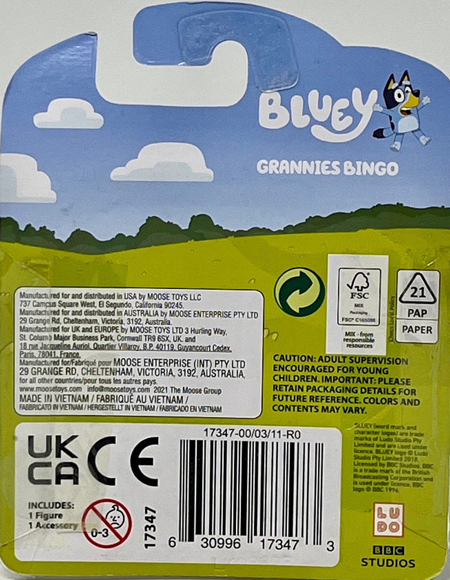 Bluey Story Starters - Grannies Bingo