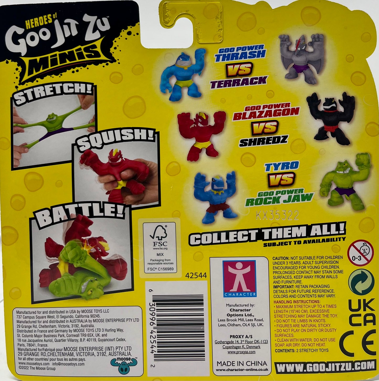 Heroes Of Goo Jit Zu Minis Tyro vs Goo Power Rock Jaw