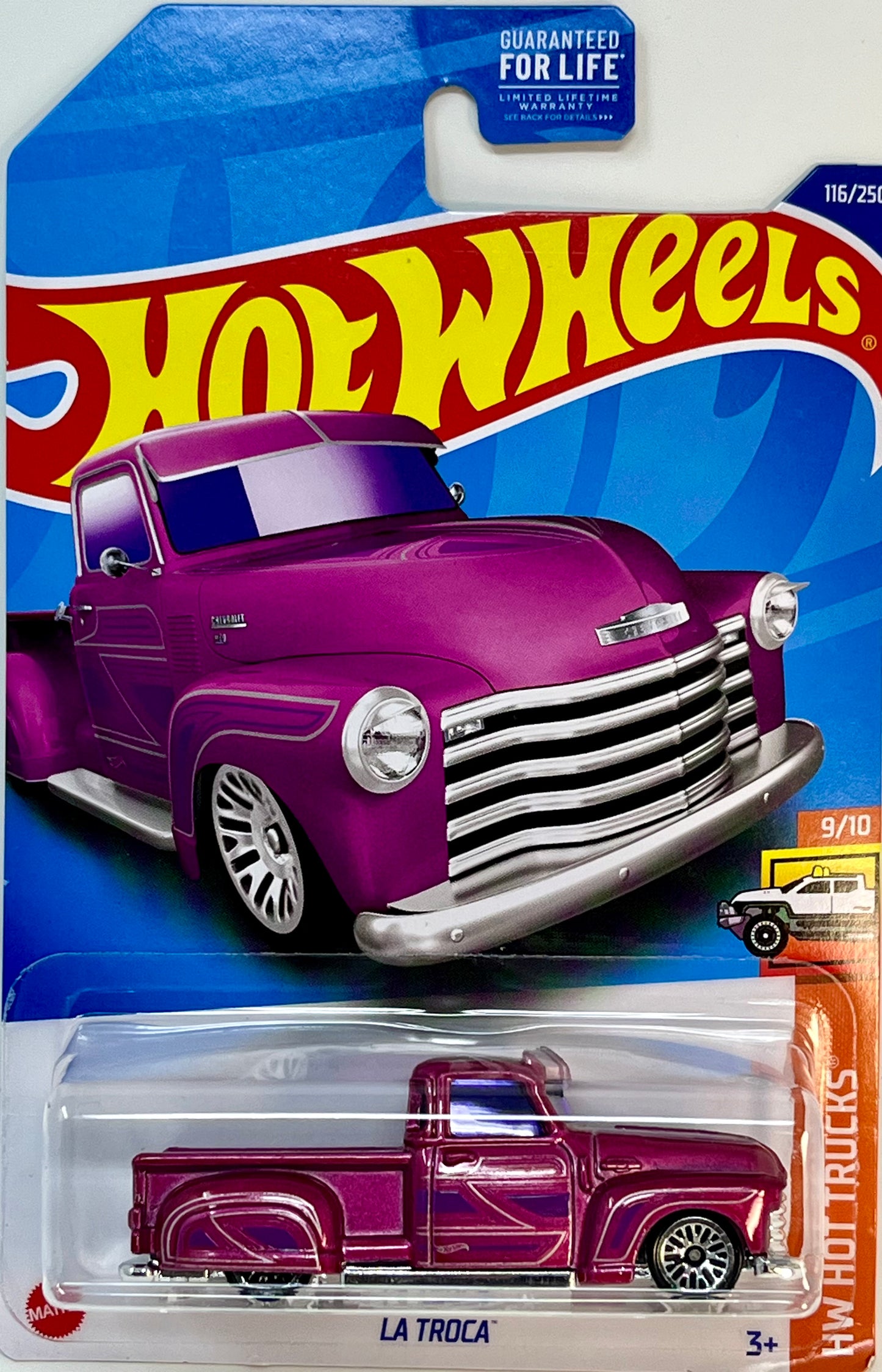 Hot Wheels La Troca (Pink) Lowrider with Protector