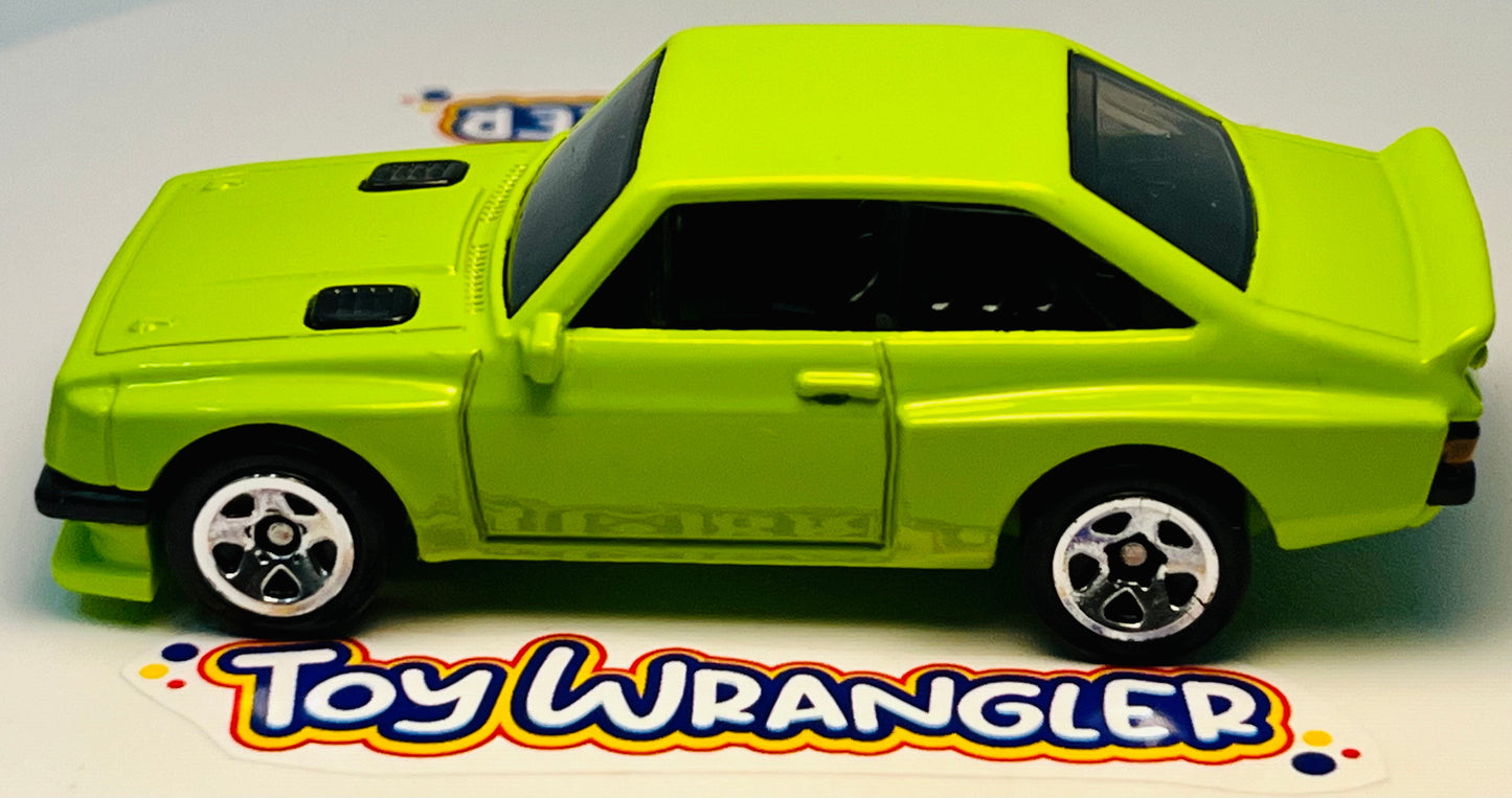Hot Wheels Ford Escort RS2000 (Neon Green) Retro Racers with Protector
