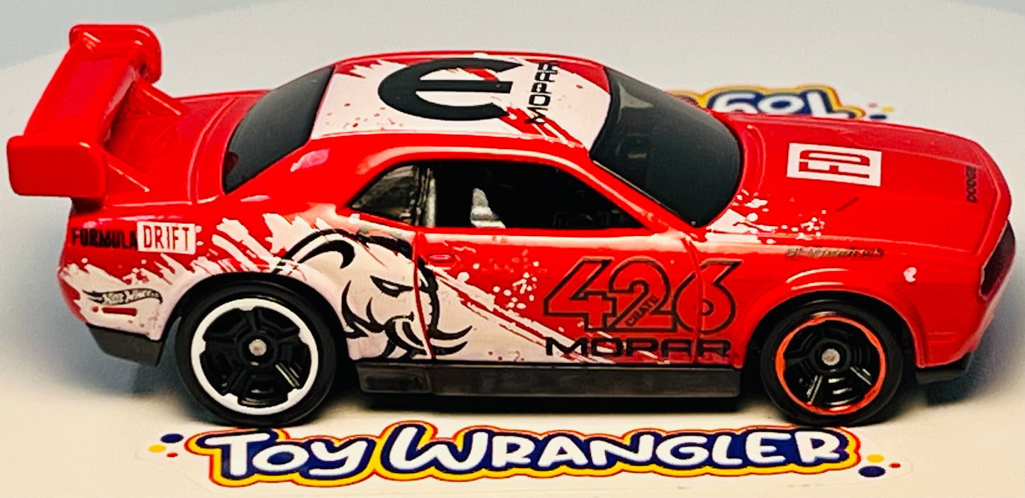 Hot Wheels Dodge Challenger Drift Car (RED) Drift with Protector