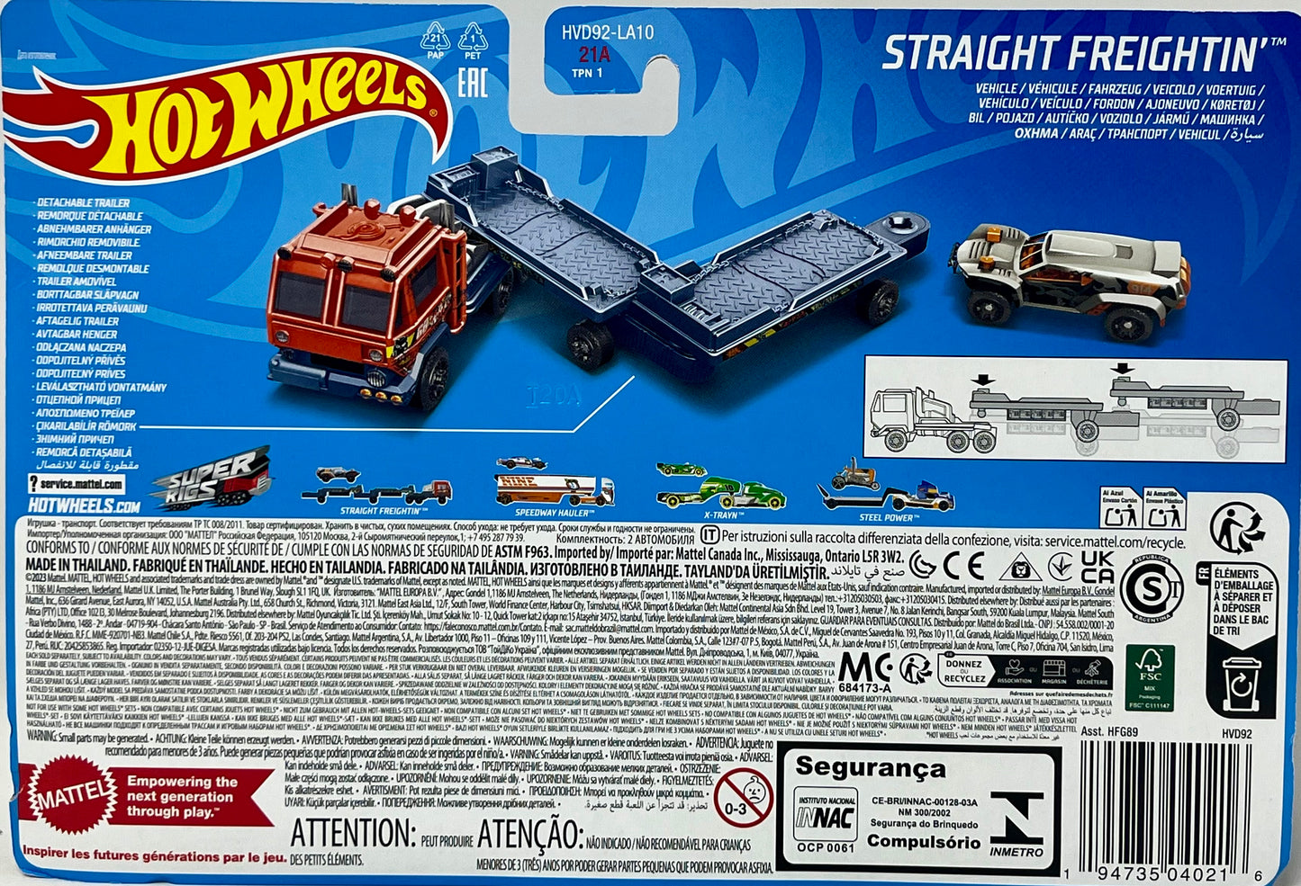 Hot Wheels Super Rigs Series Straight Freightin' 1:64 Scale Die-cast