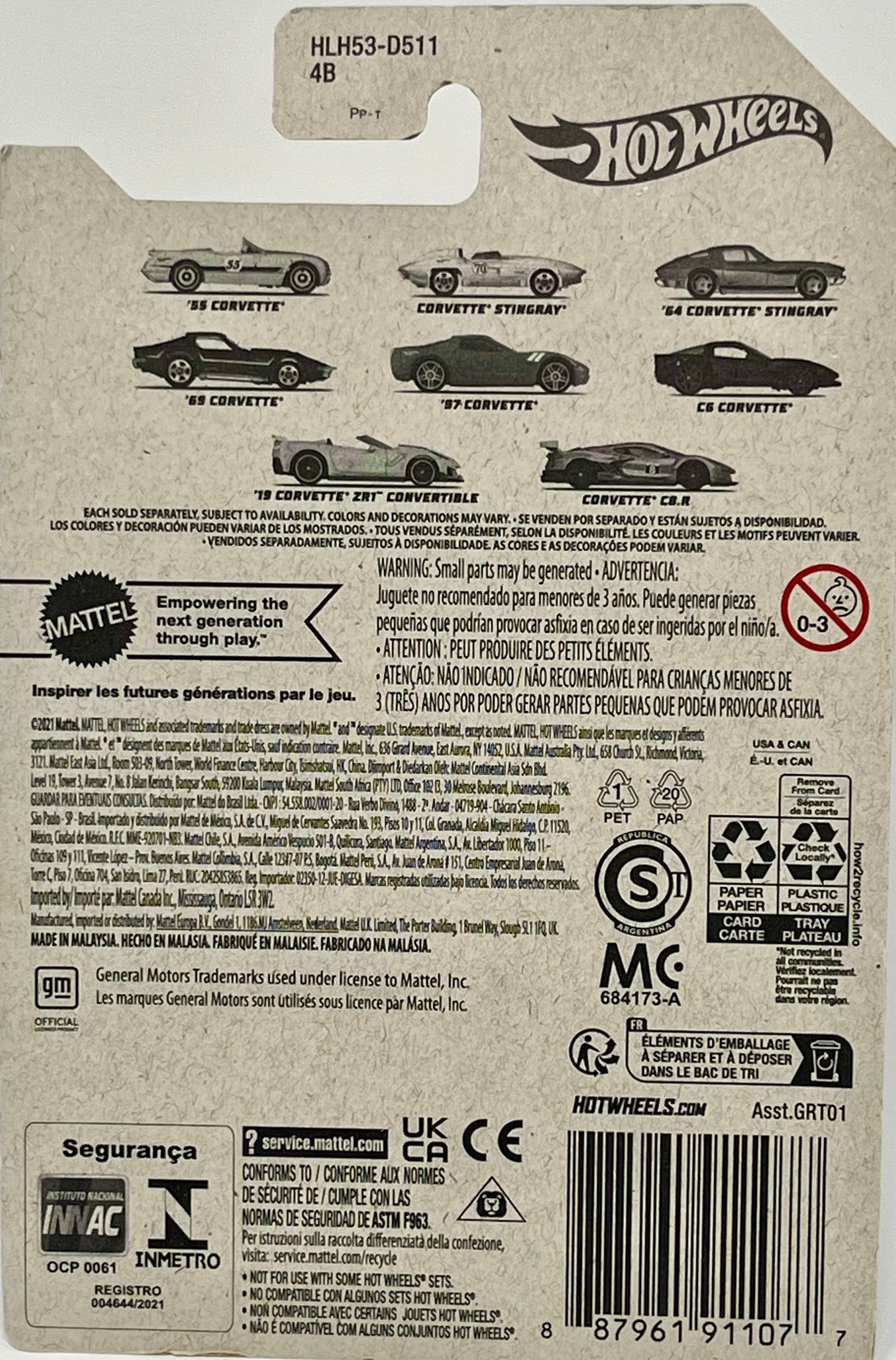Hot Wheels Corvette 70th '97 Corvette with Protector