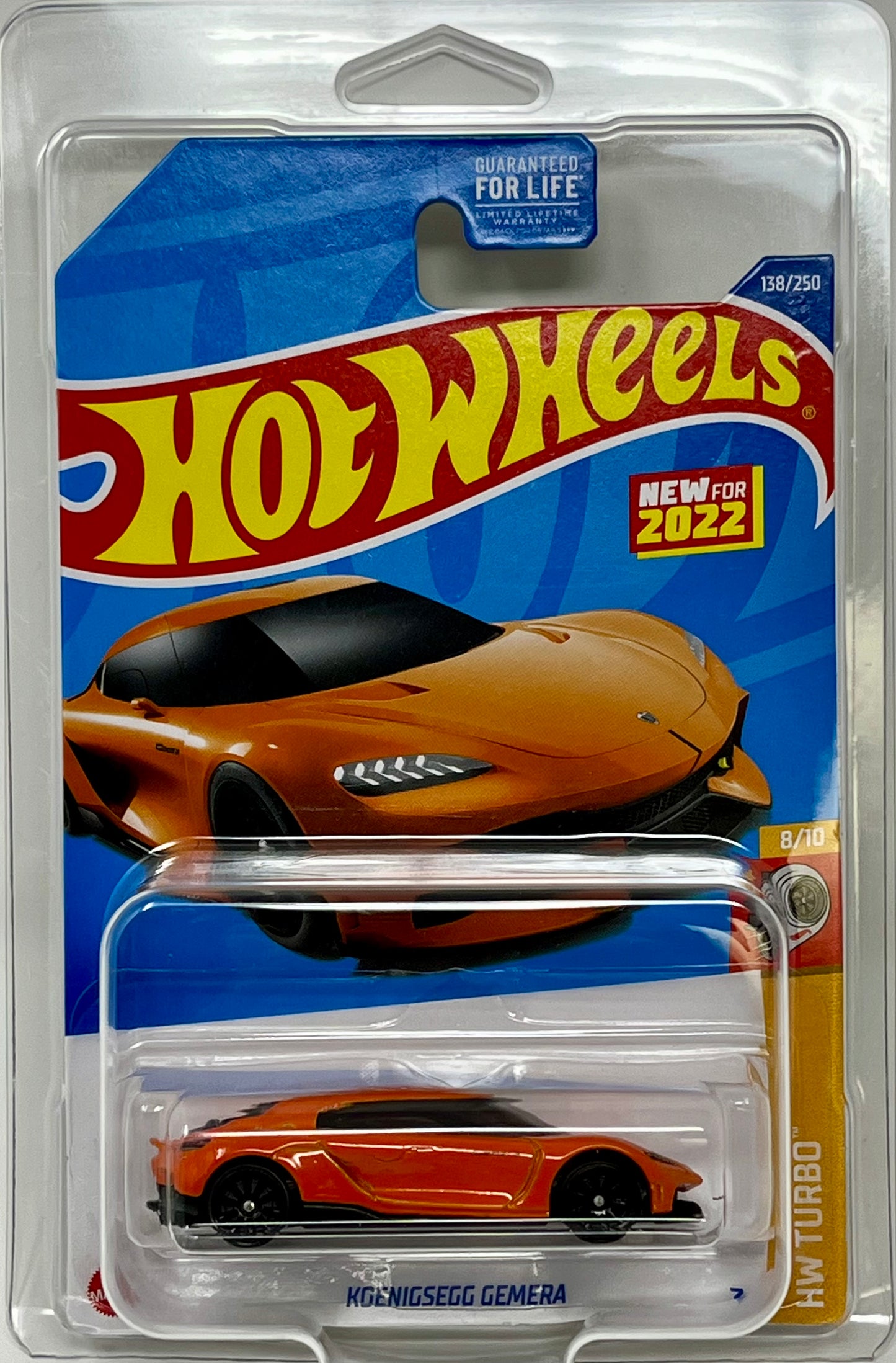 Hot Wheels Koenigsegg Gemera (Orange) with Protector