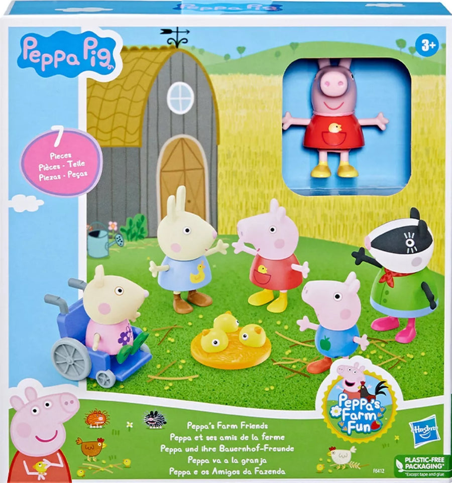 Peppa Pig Peppa's Farm Friends 7 Piece Play Set Farm Animals Figures
