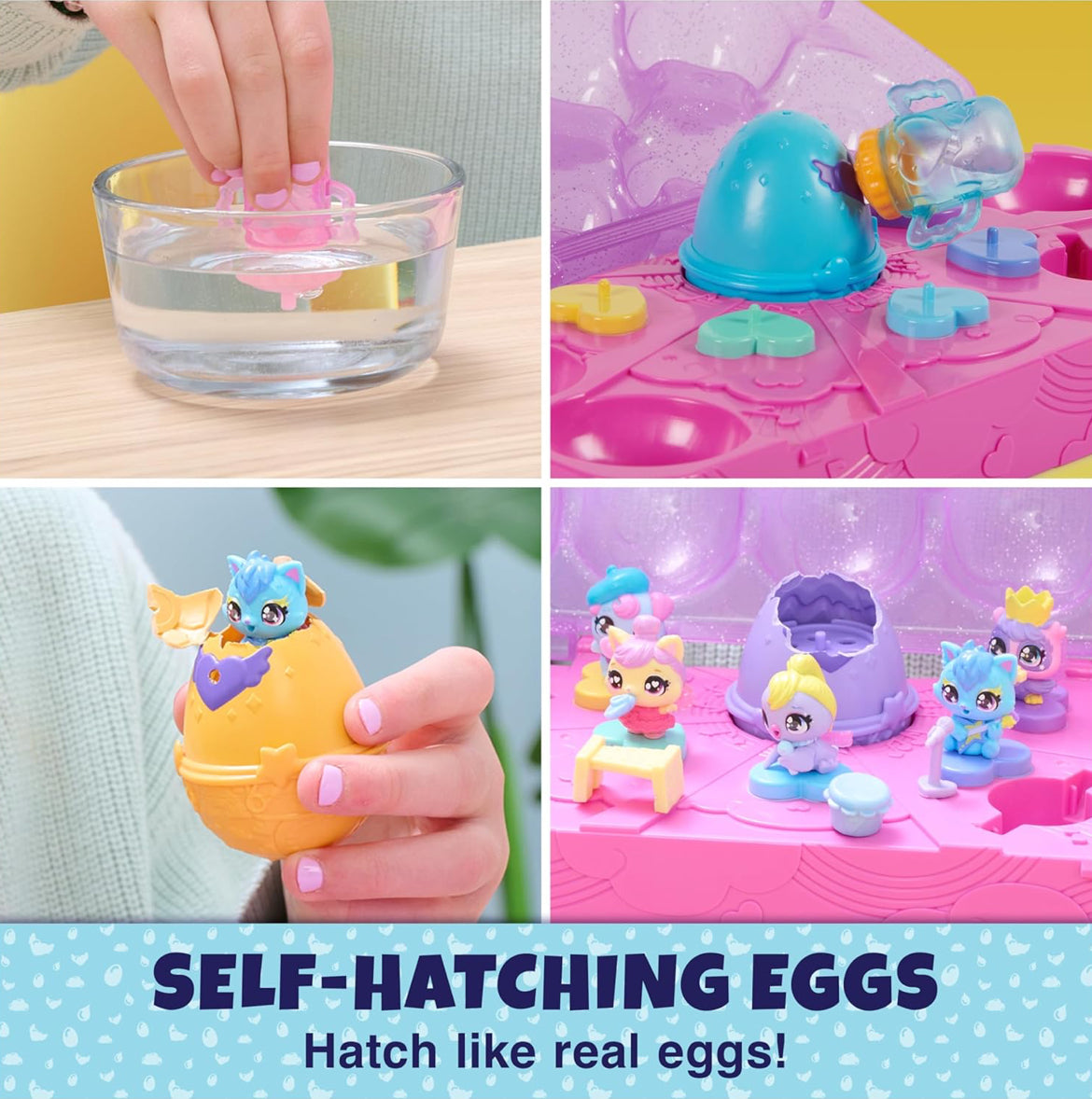 Hatchimals Alive, Egg Carton Toy Yellow Bottom with 5 Mini Figures in Self-Hatching Eggs, 11 Accessories, Kids Toys for Girls and Boys Ages 3 and up (Copy)