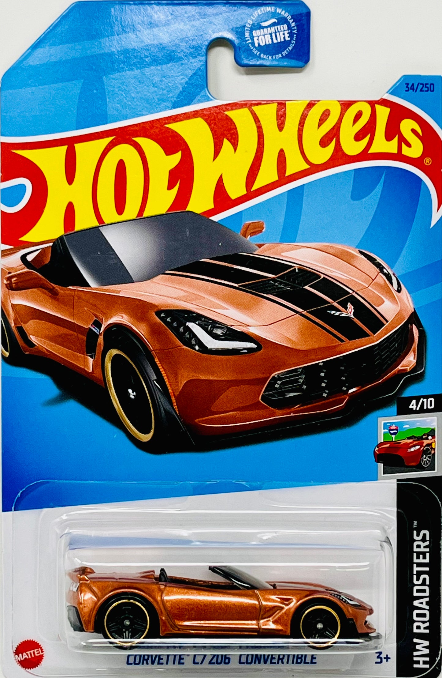 Hot Wheels Corvette C7 Z06 Convertible (Burnt Orange)