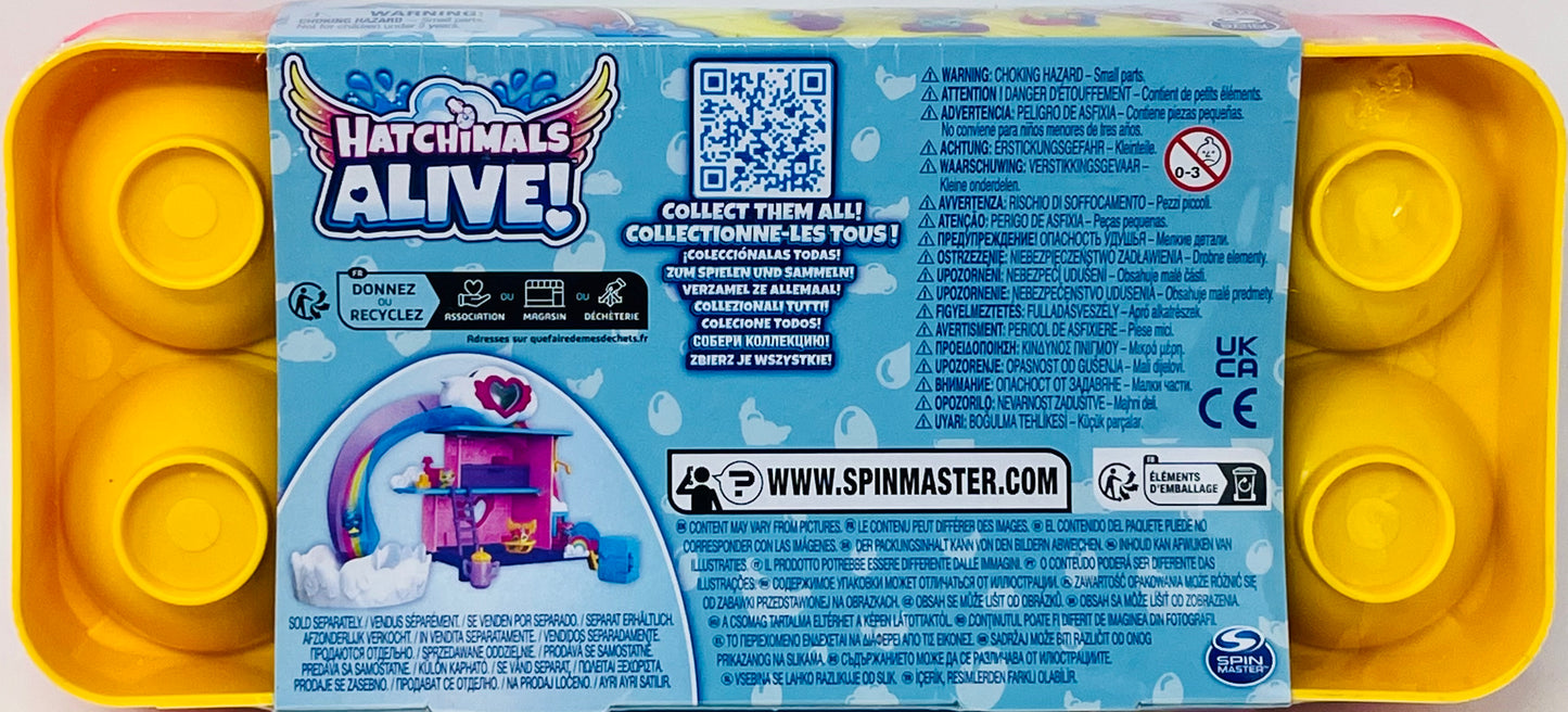 Hatchimals Alive, Egg Carton Toy Yellow Bottom with 5 Mini Figures in Self-Hatching Eggs, 11 Accessories, Kids Toys for Girls and Boys Ages 3 and up (Copy)