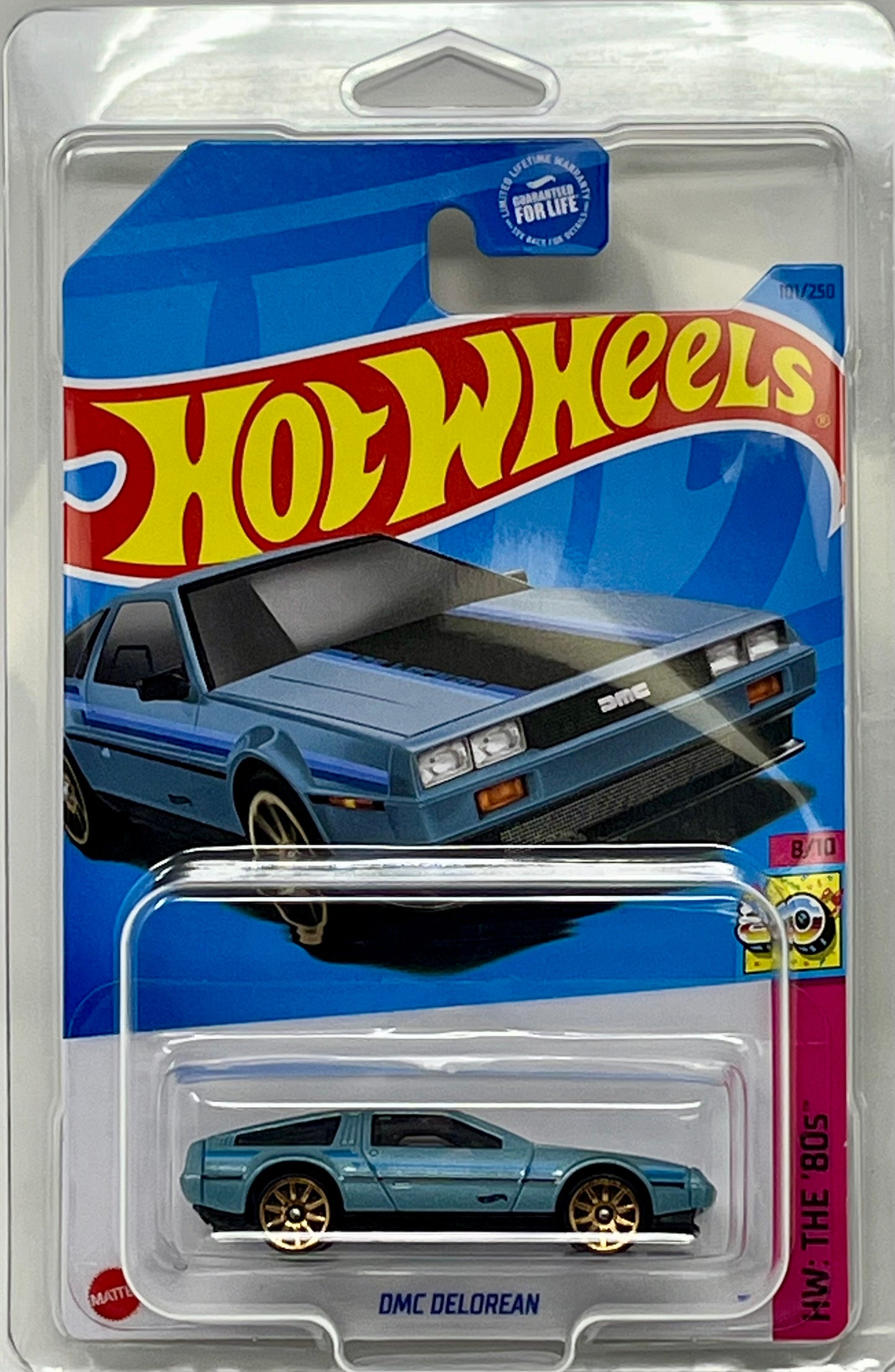 Hot Wheels DMC Delorean (Light Blue) with Protector