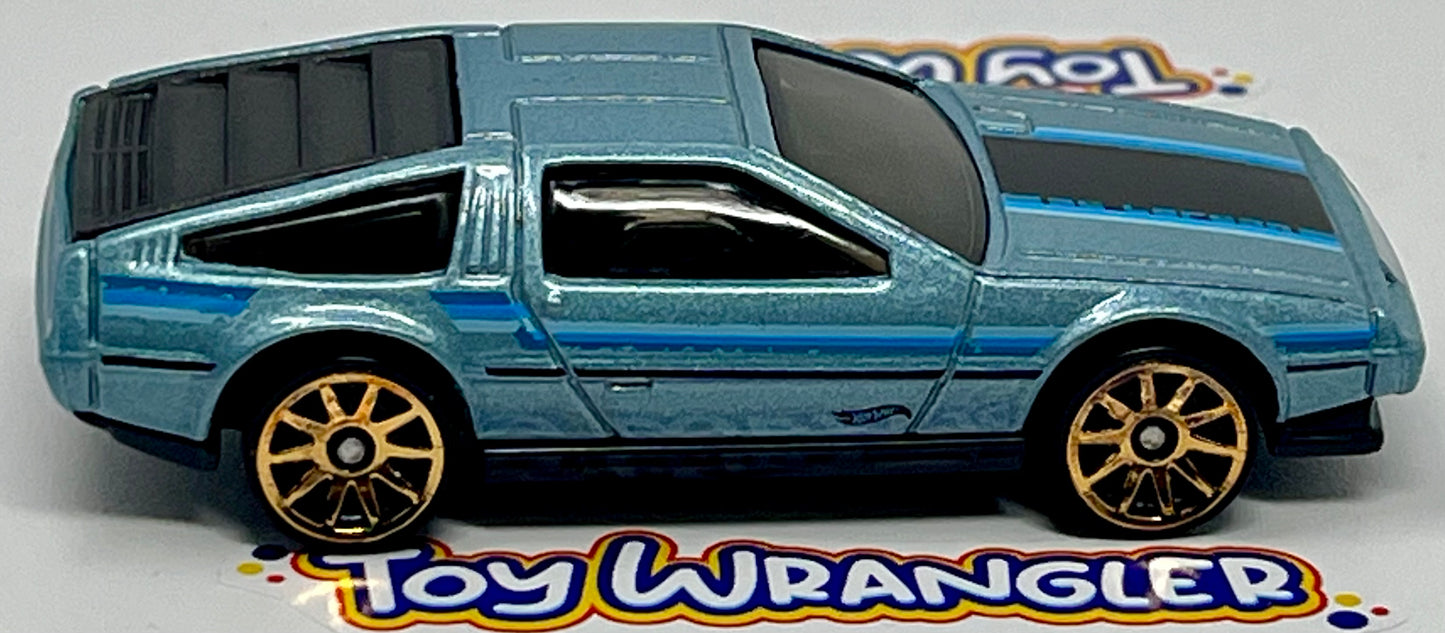 Hot Wheels DMC Delorean (Light Blue) with Protector
